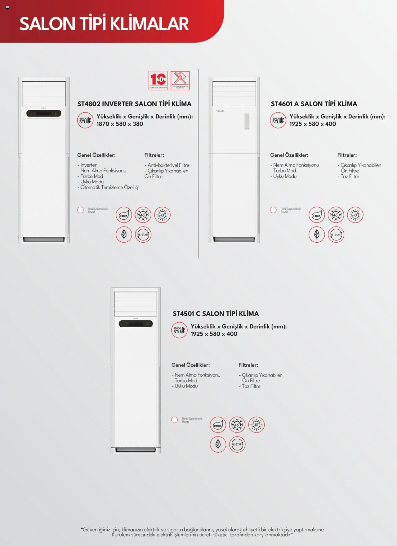 Vestel Beyaz Eşyalar Katalog - 03.06.2025 tarihinden itibaren geçerlidir | Sayfa: 77 | Ürünler: Klima