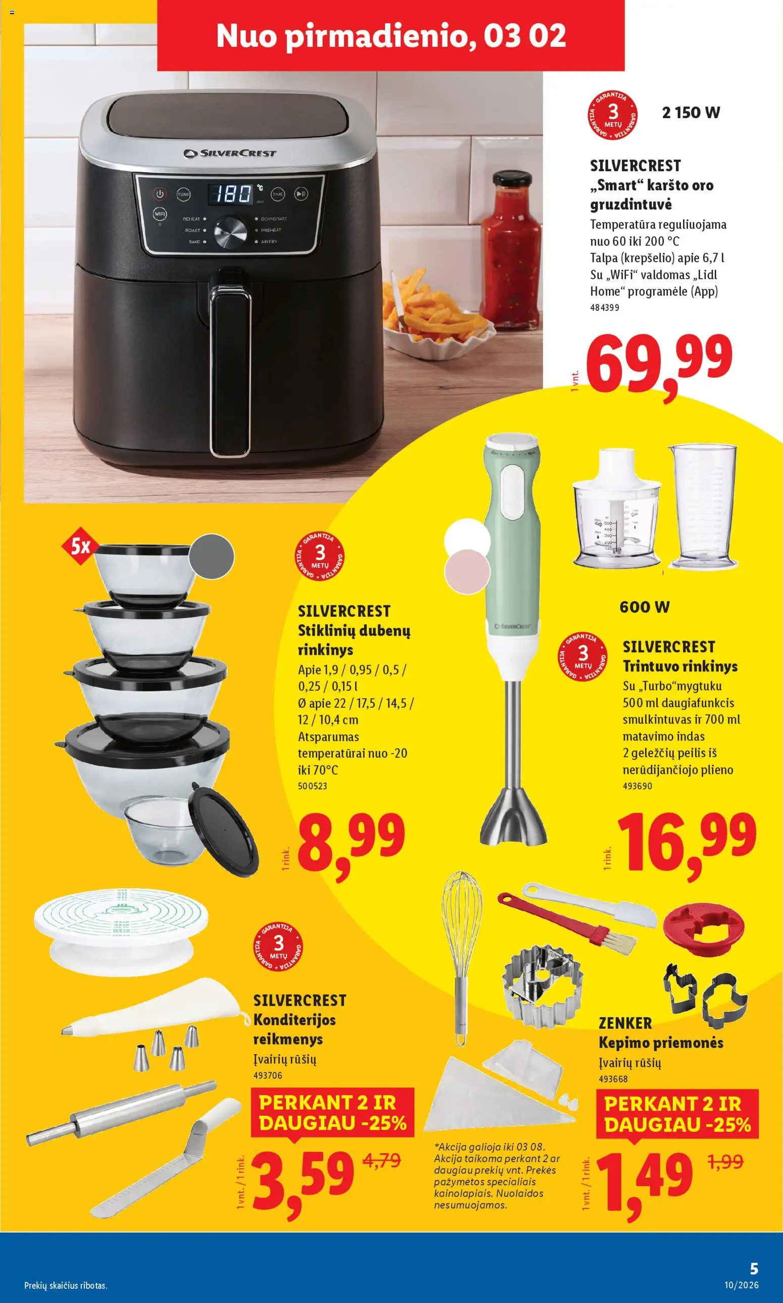 LIDL akcijos nuo 02.03.2026 | Puslapis: 5 | Prekių: Smulkintuvas