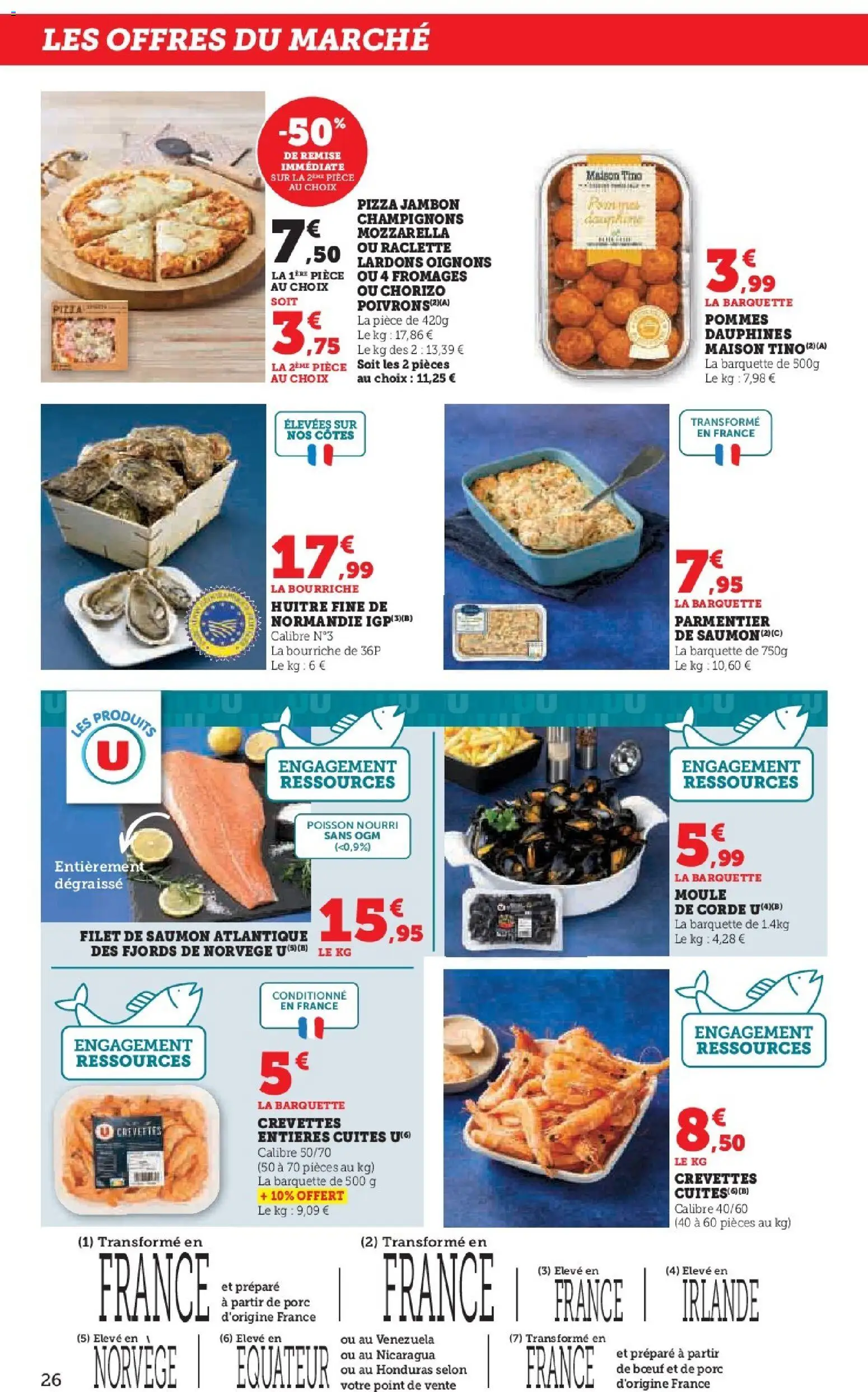 {H1} | Page: 26 | Produits: Mozzarella, Raclette, Porc, Pommes