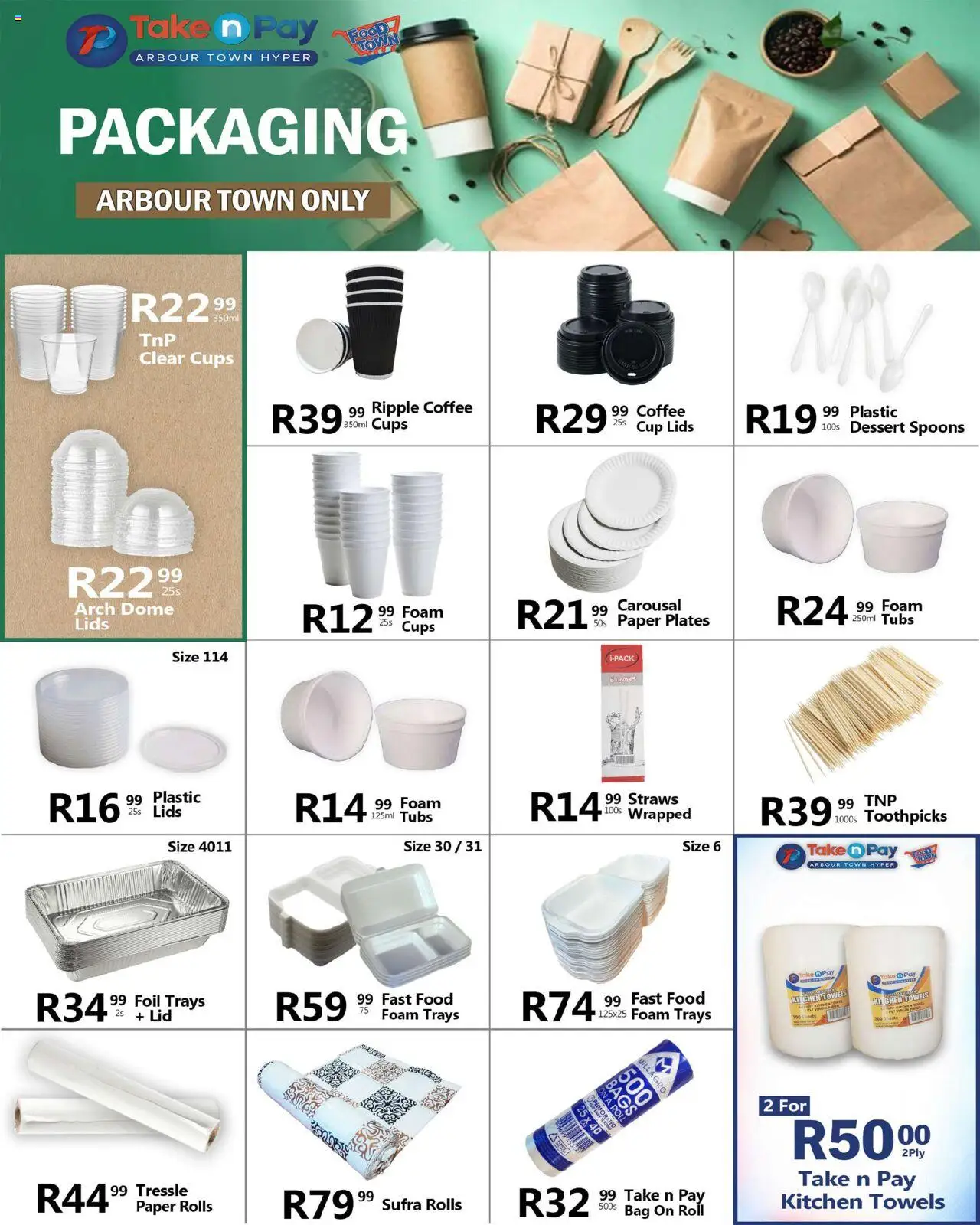 New Take n Pay catalogue – valid from 15.09.2025 | Page: 35 | Products: Arch, Foam, Paper, Paper plates