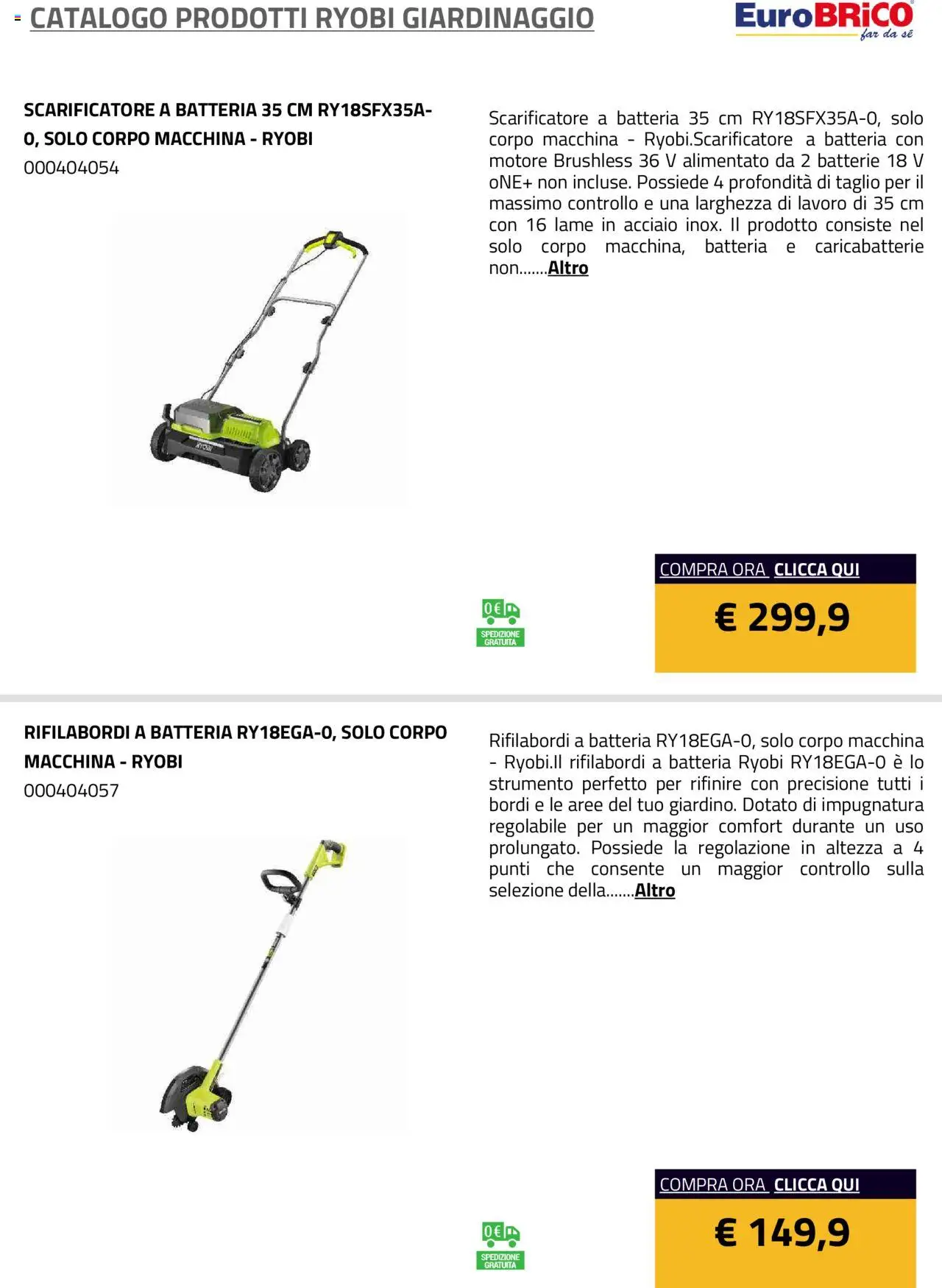 Volantino Eurobrico del 23.07.2025 | Pagina: 29 | Prodotti: Batteria, Batterie, Caricabatterie