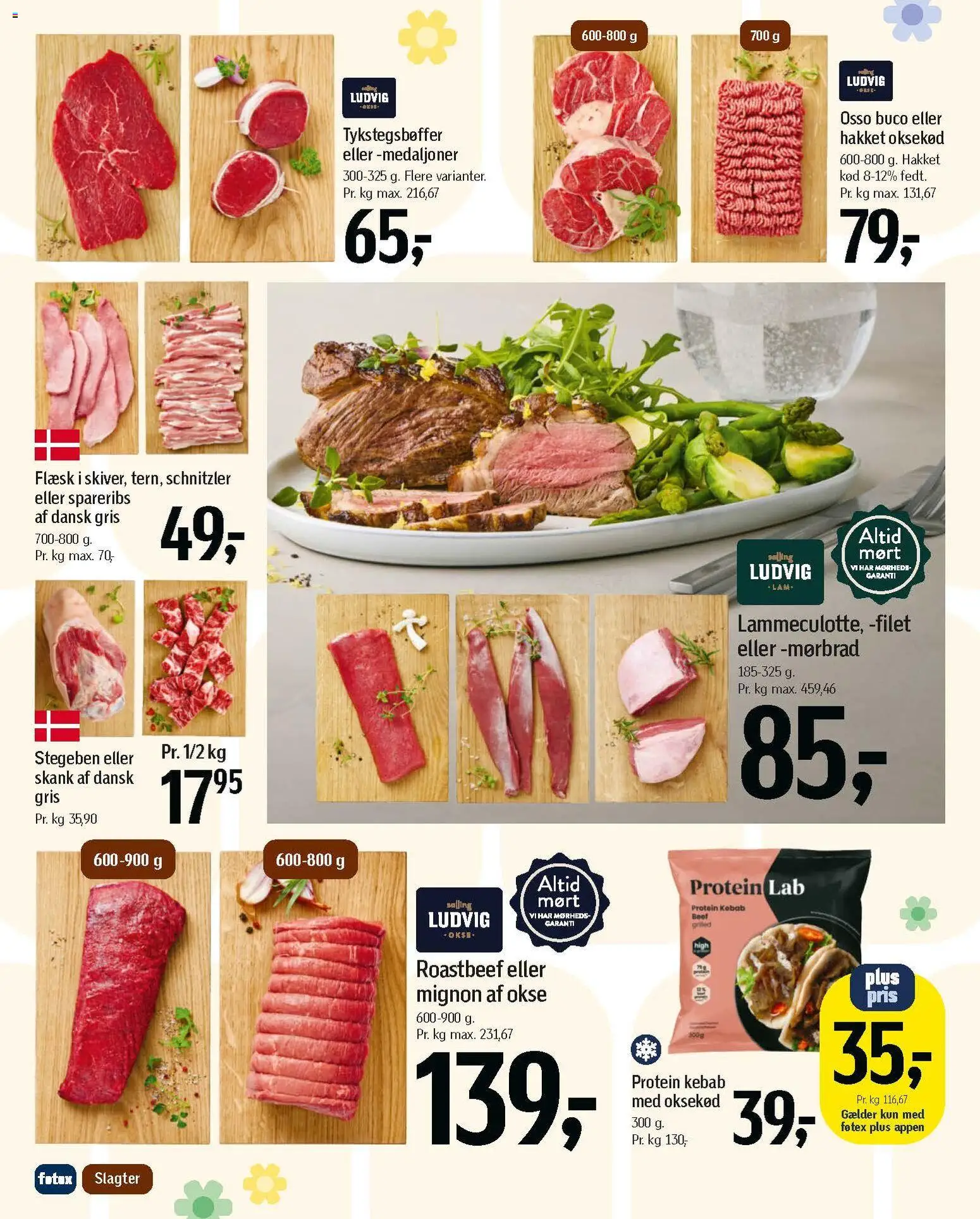 Føtex tilbudsavis – gyldig fra 13.03.2026 | Side: 66 | Produkter: Oksekød, Kebab, Spareribs, Schnitzler