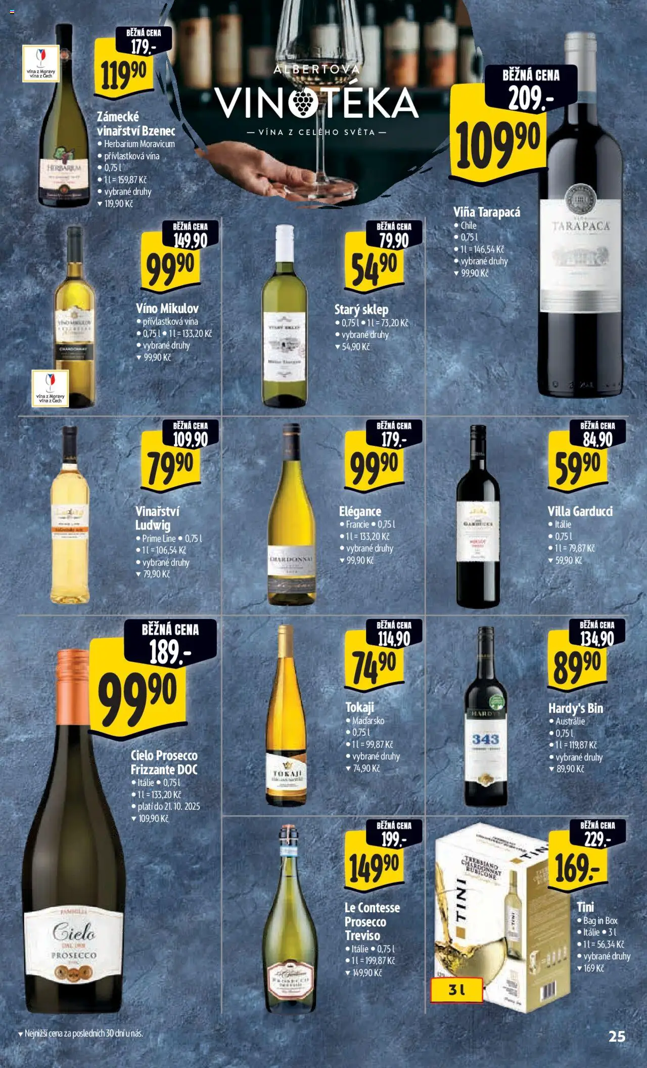 Albert leták - Hypermarket od 08.10.2025 | Strana: 34 | Produkty: Prosecco, Box, Víno, Tokaji
