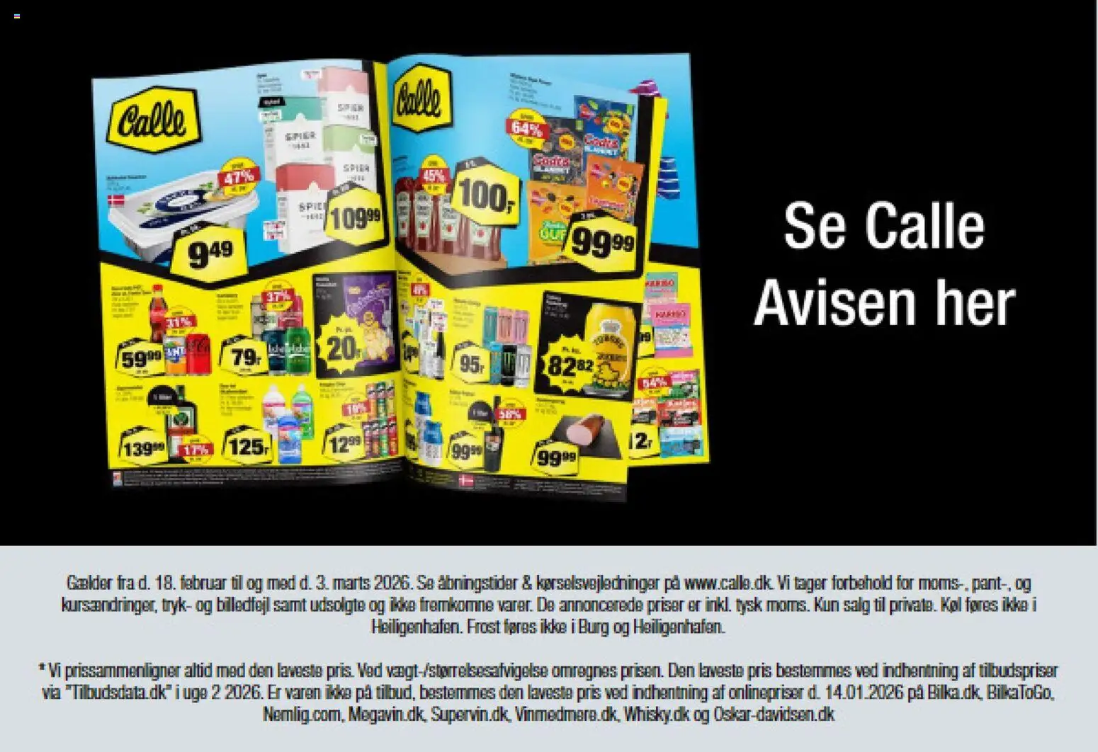 Calle tilbudsavis – gyldig fra 18.02.2026 | Side: 13 | Produkter: Spil
