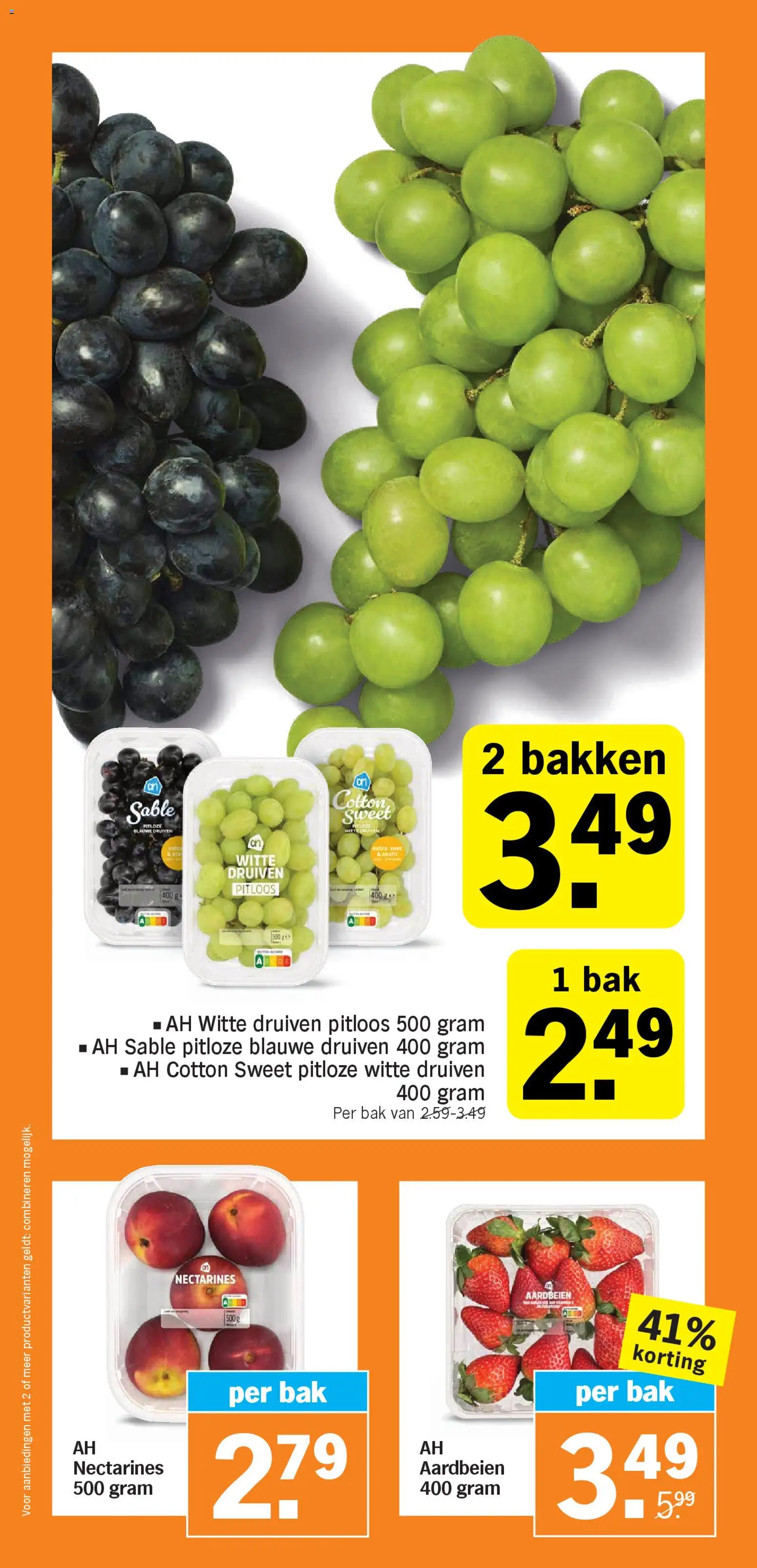 {H1} | Pagina: 3 | Producten: Nectarines, Aardbeien, Druiven