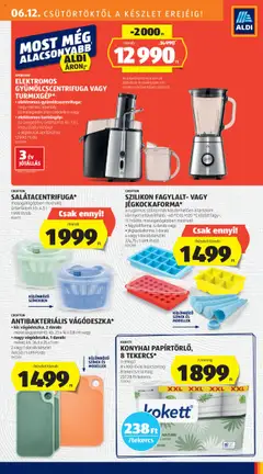 Aldi akciós ujság - amely érvényes a következő dátumtól: 12.06.2025 | Oldal: 21 | Termékek: Fagylalt, Gyümölcscentrifuga, Turmixgép