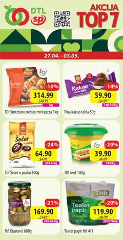 Senta Promet katalog Top 7 - pregled Senta Promet kataloga - važi od 27.04.2026