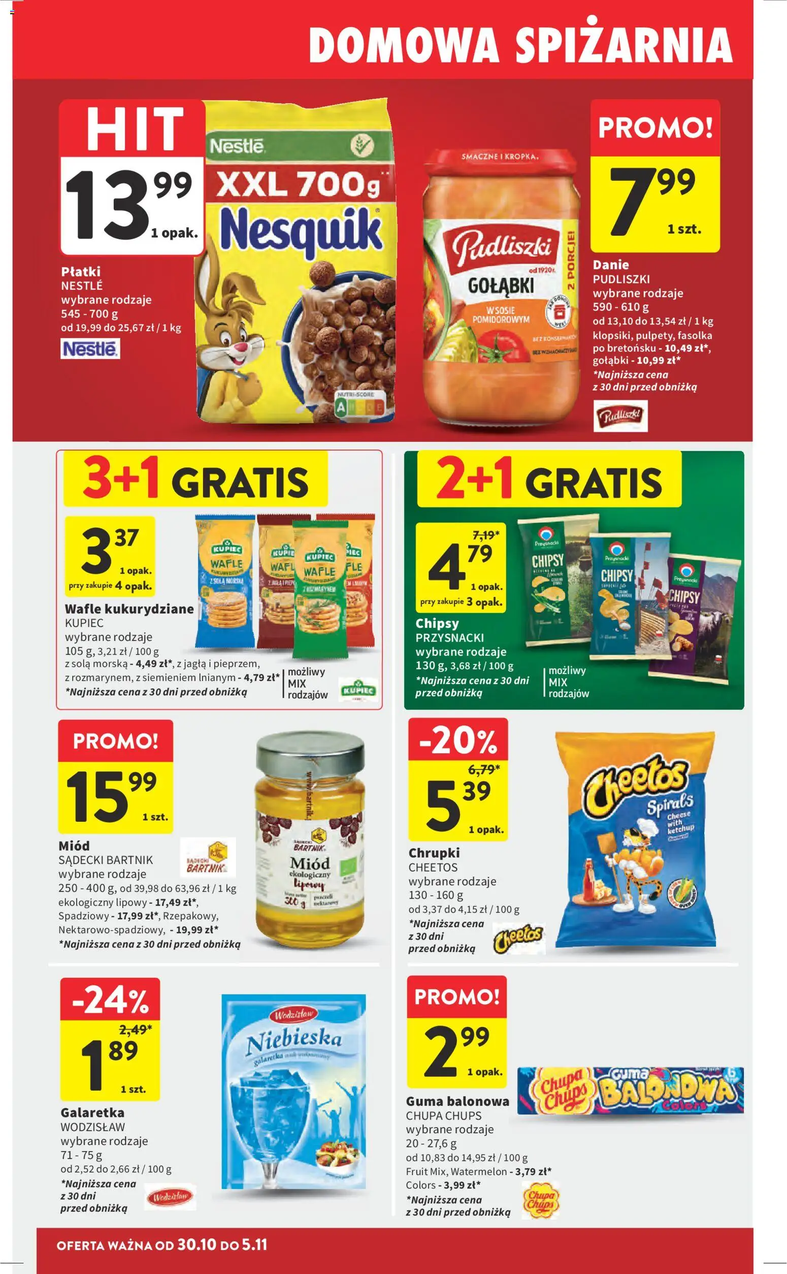 Intermarche Gazetka od 30.10.2025 | Strona: 34 | Produkty: Chipsy, Wafle, Chrupki, Płatki