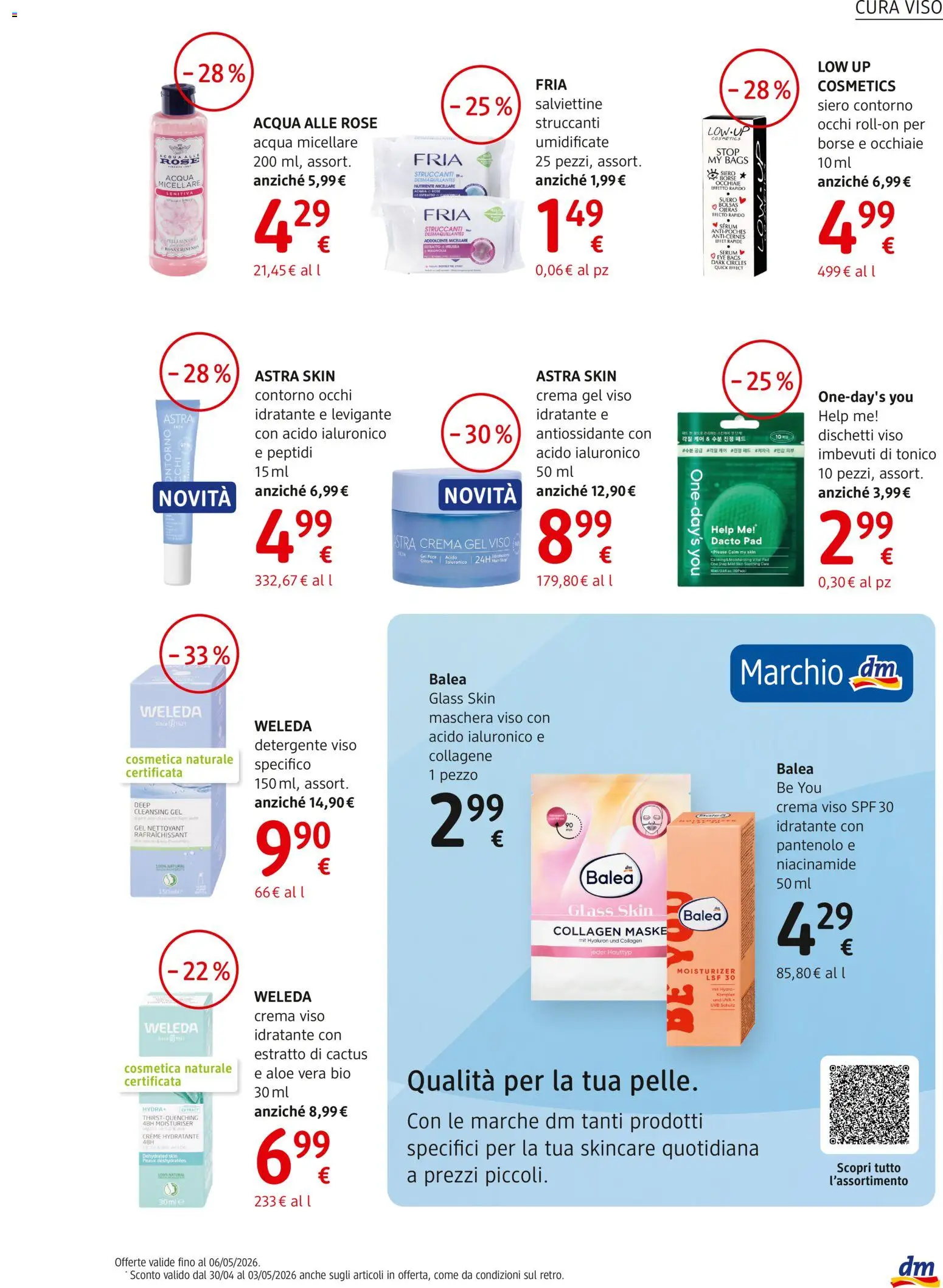 Volantino dm drogerie markt del 30.04.2026 | Pagina: 5 | Prodotti: Crema, Maschera, Crema viso, Acqua