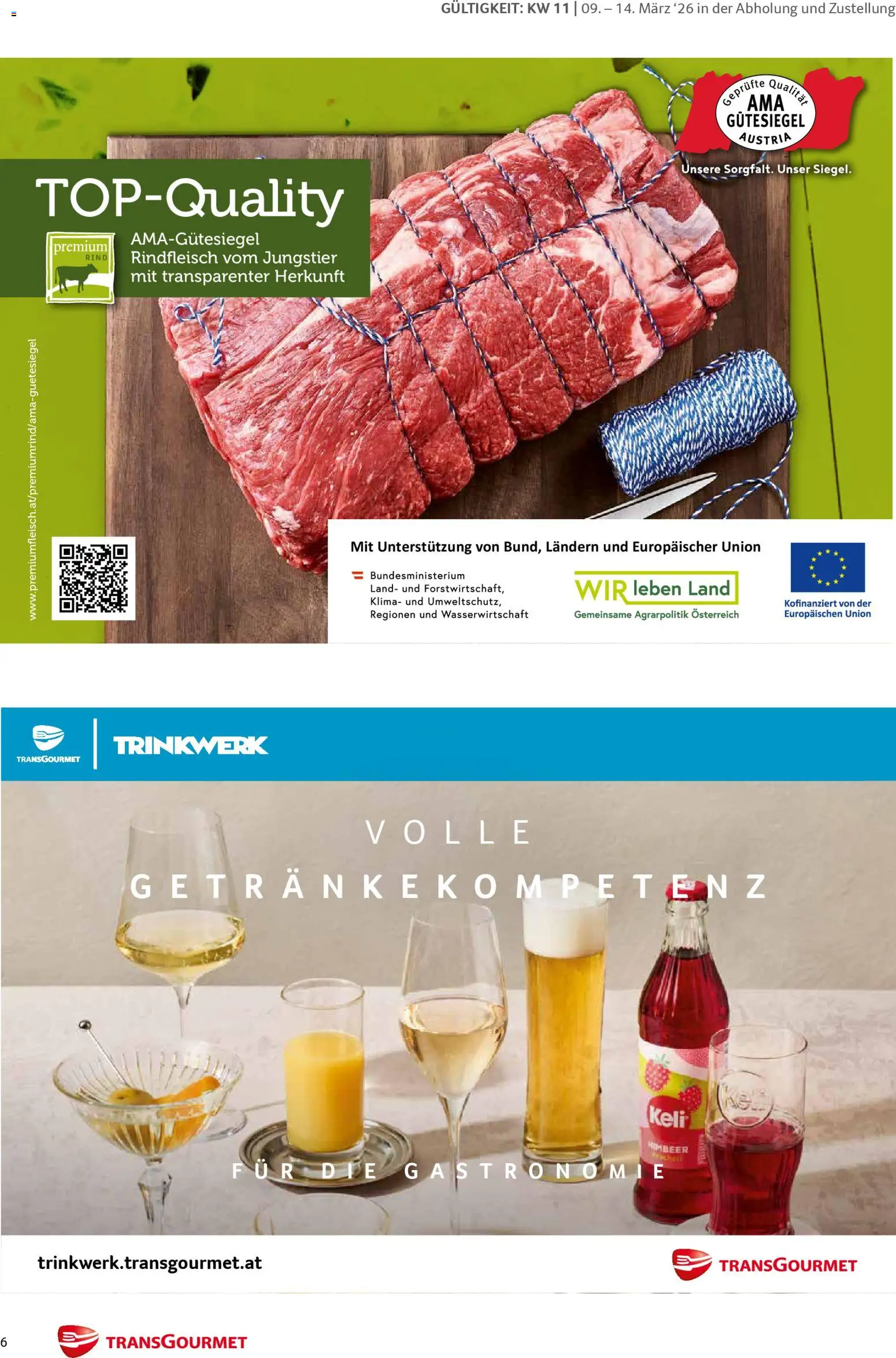Transgourmet Markenfestwoche gültig ab 09.03.2026 | Seite: 6 | Produkte: Rindfleisch