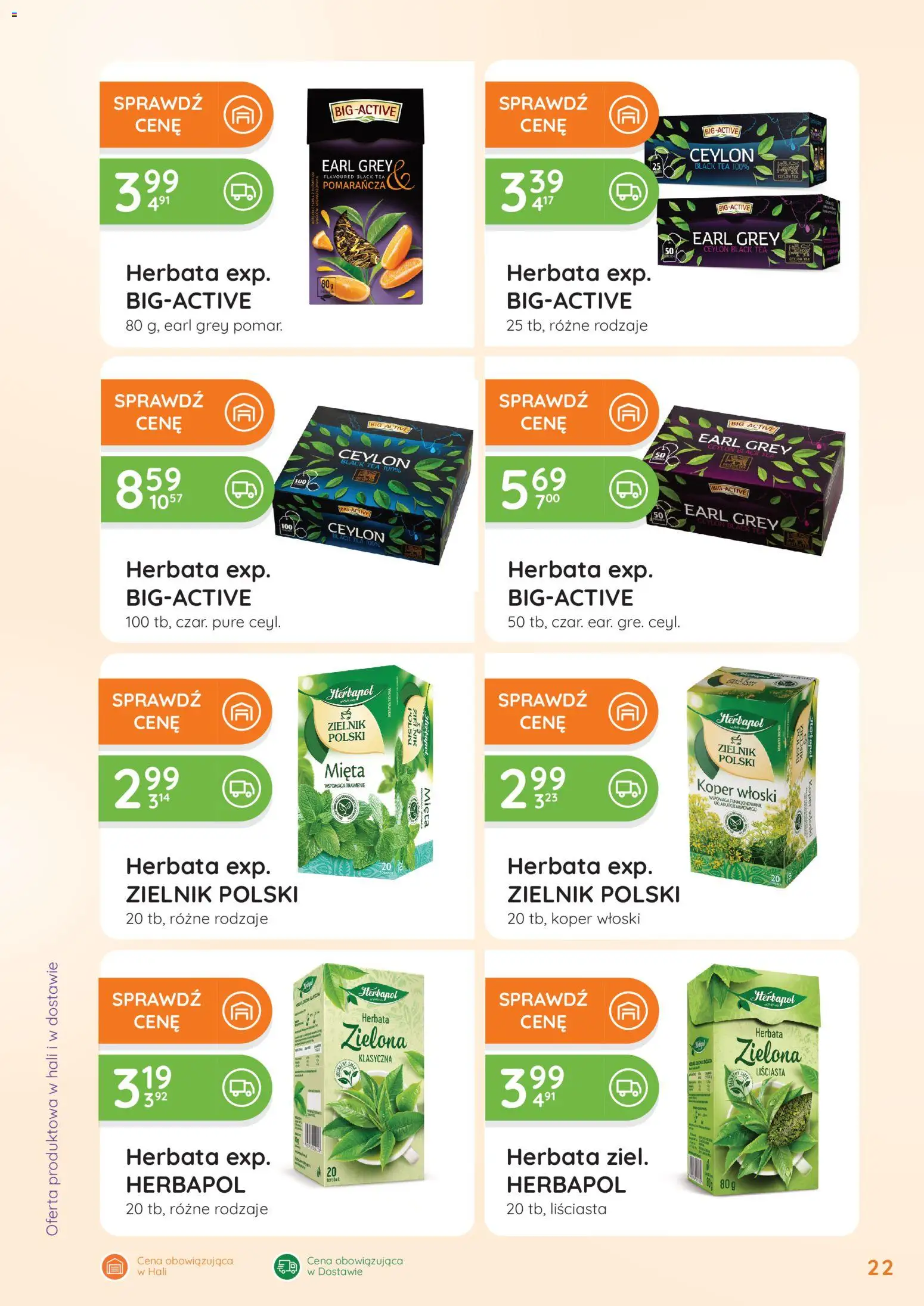 Eurocash Gazetka - Oferta Handlowa od 09.02.2026 | Strona: 22 | Produkty: Mięta, Herbata