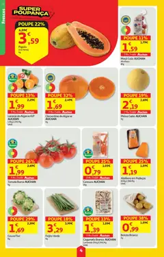 Pré-visualização Minipreço folheto válido de 18.12.2025 | Página: 4 | Produtos: Batata, Abóbora, Tomate, Cenoura