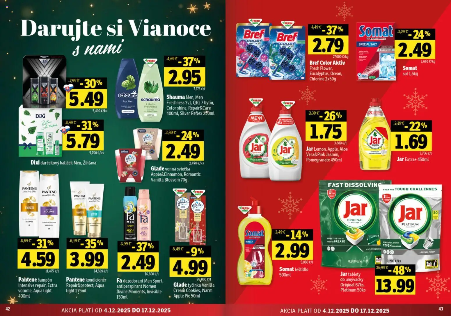 Nové Fresh akcie – leták je platný od 04.12.2025 | Strana: 22 | Produkty: Šampón, Dezodorant, Soľ, Jar