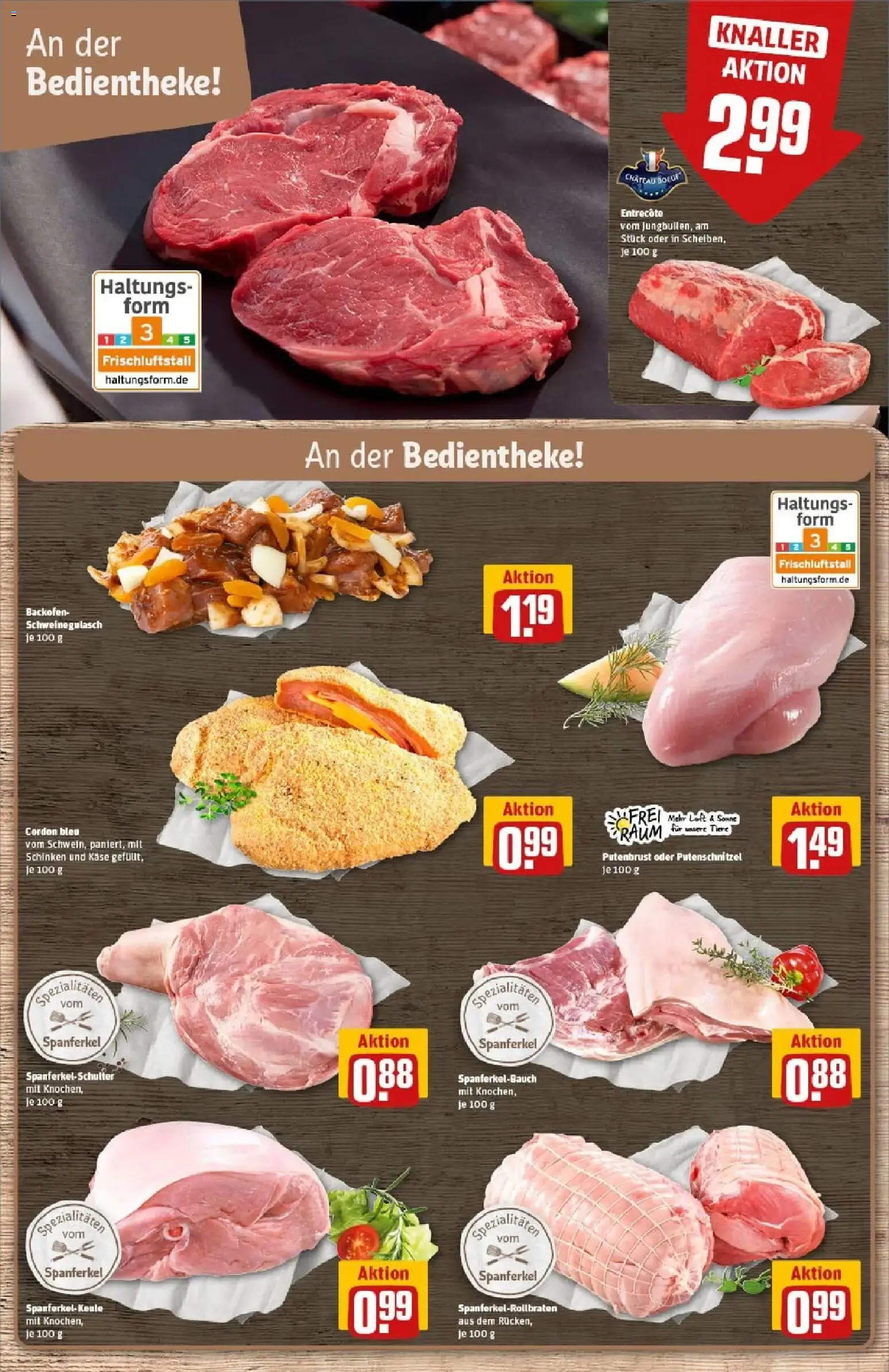 Rewe prospekt Bergneustadt	 – gültig ab 26.01.2026 | Seite: 9 | Produkte: Entrecote, Putenschnitzel, Backofen, Schinken