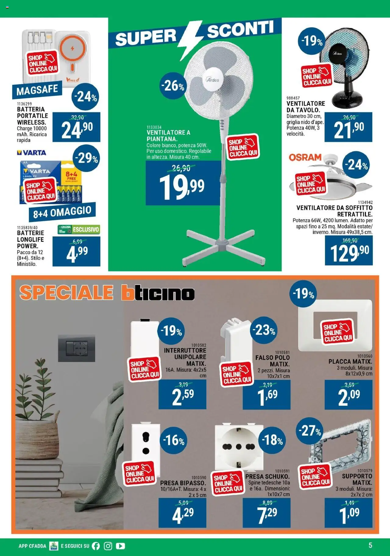 Volantino CFadda del 30.07.2025 | Pagina: 5 | Prodotti: Polo, Presa, Batteria, Batterie