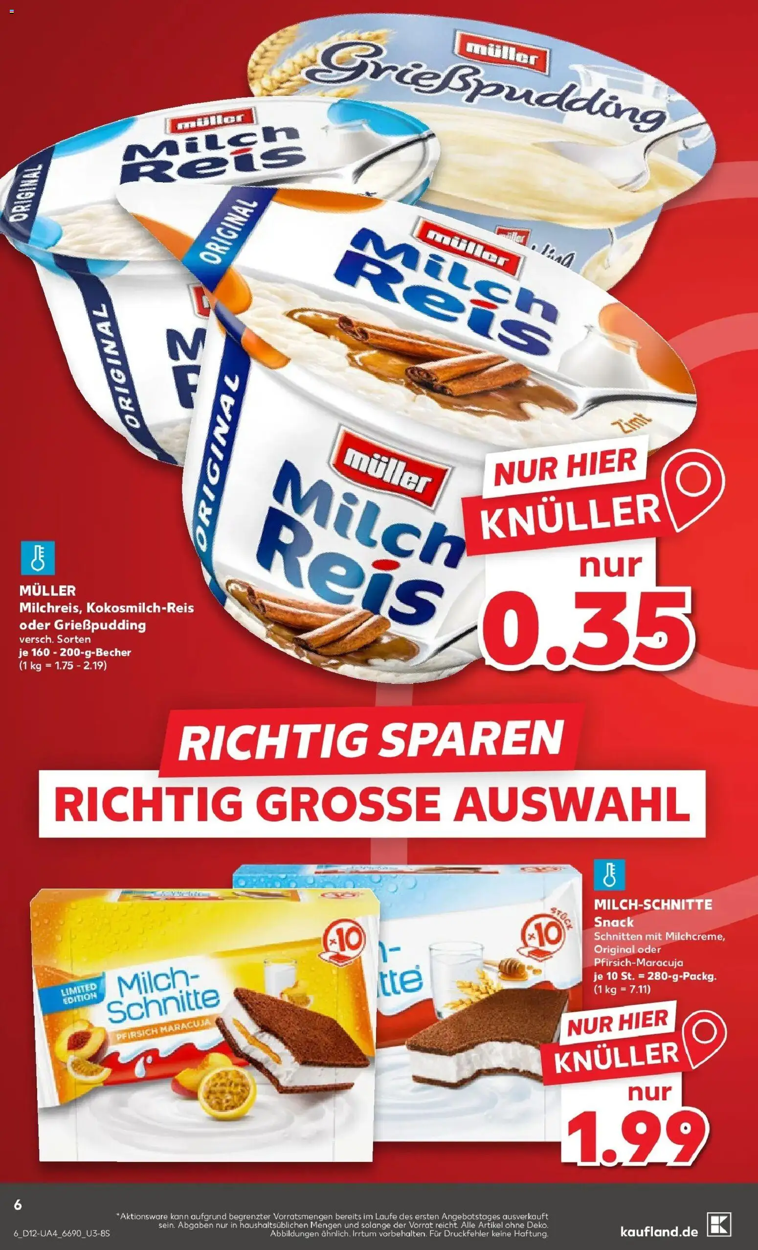 Kaufland Prospekt Delmenhorst	 – gültig ab 19.03.2026 | Seite: 6 | Produkte: Milch, Pfirsich, Reis