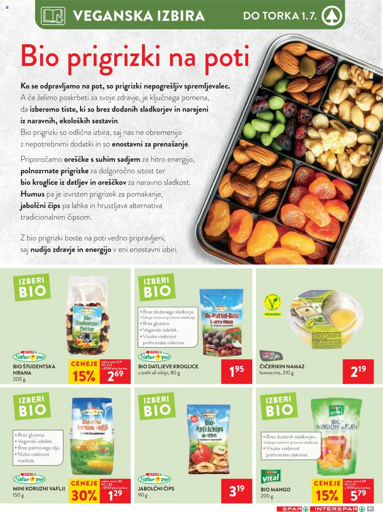 Spar katalog 26/25 │ velja od 26.06.2025 | Stran: 21 | Izdelki: Vaflji, Namaz, Prigrizki, Mango