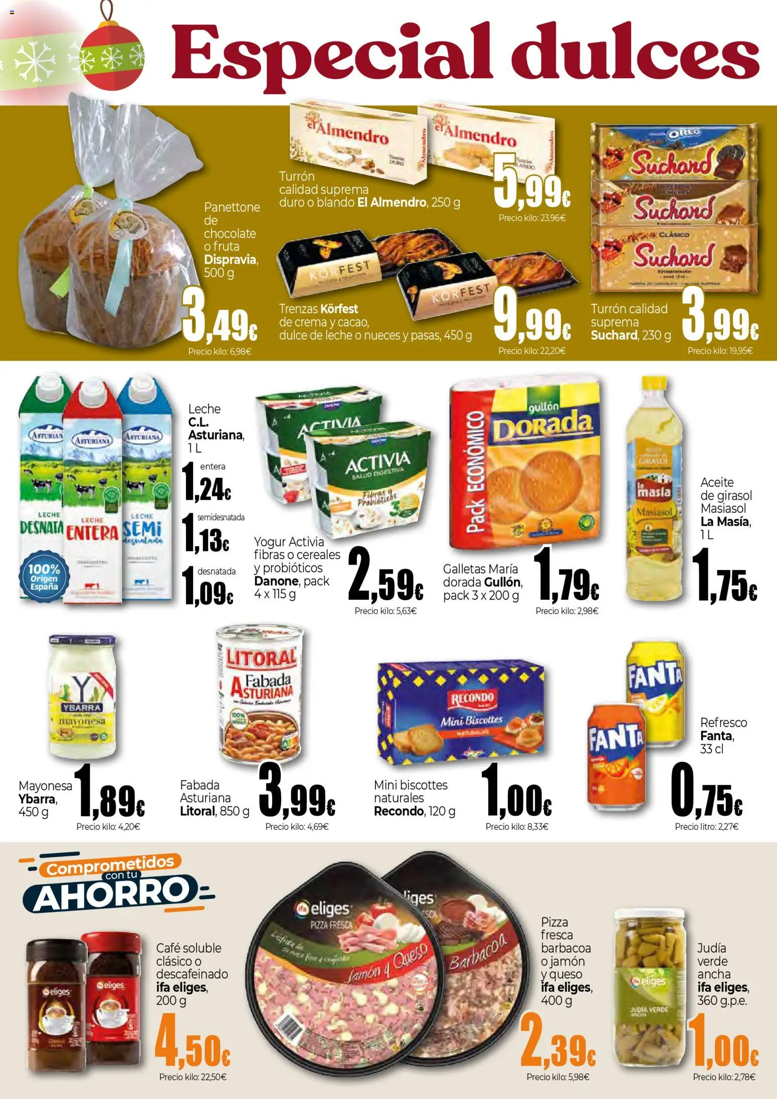 Unide - Comprometidos con tu ahorro Supermercados  │ válido desde el 06.11.2025 | Página: 2 | Productos: Queso, Yogur, Aceite de girasol, Οθόνη προβολής