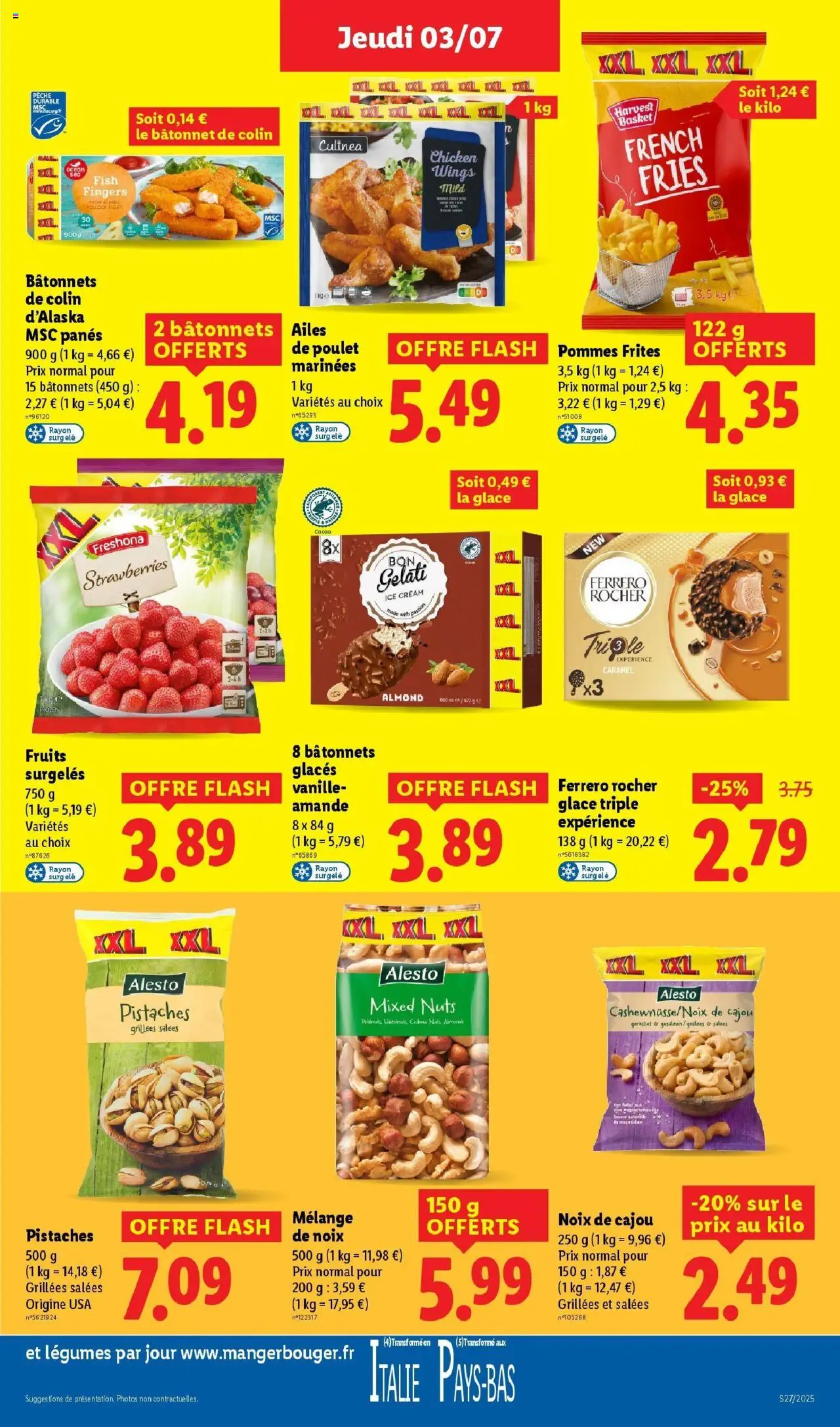  | Page: 17 | Produits: Noix de cajou, Frites, Pistaches, Noix