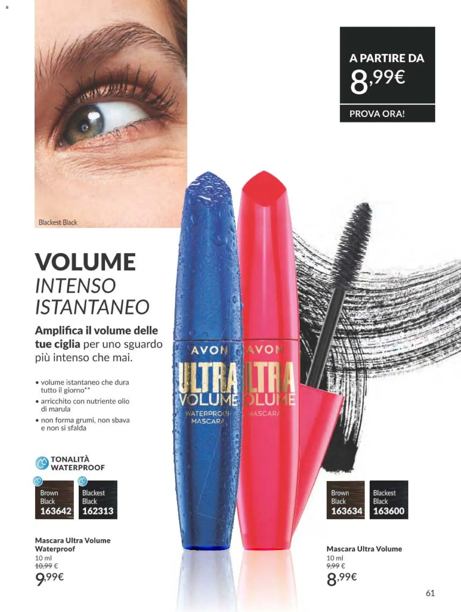 Volantino Avon del 01.03.2026 | Pagina: 61 | Prodotti: Mascara, Olio