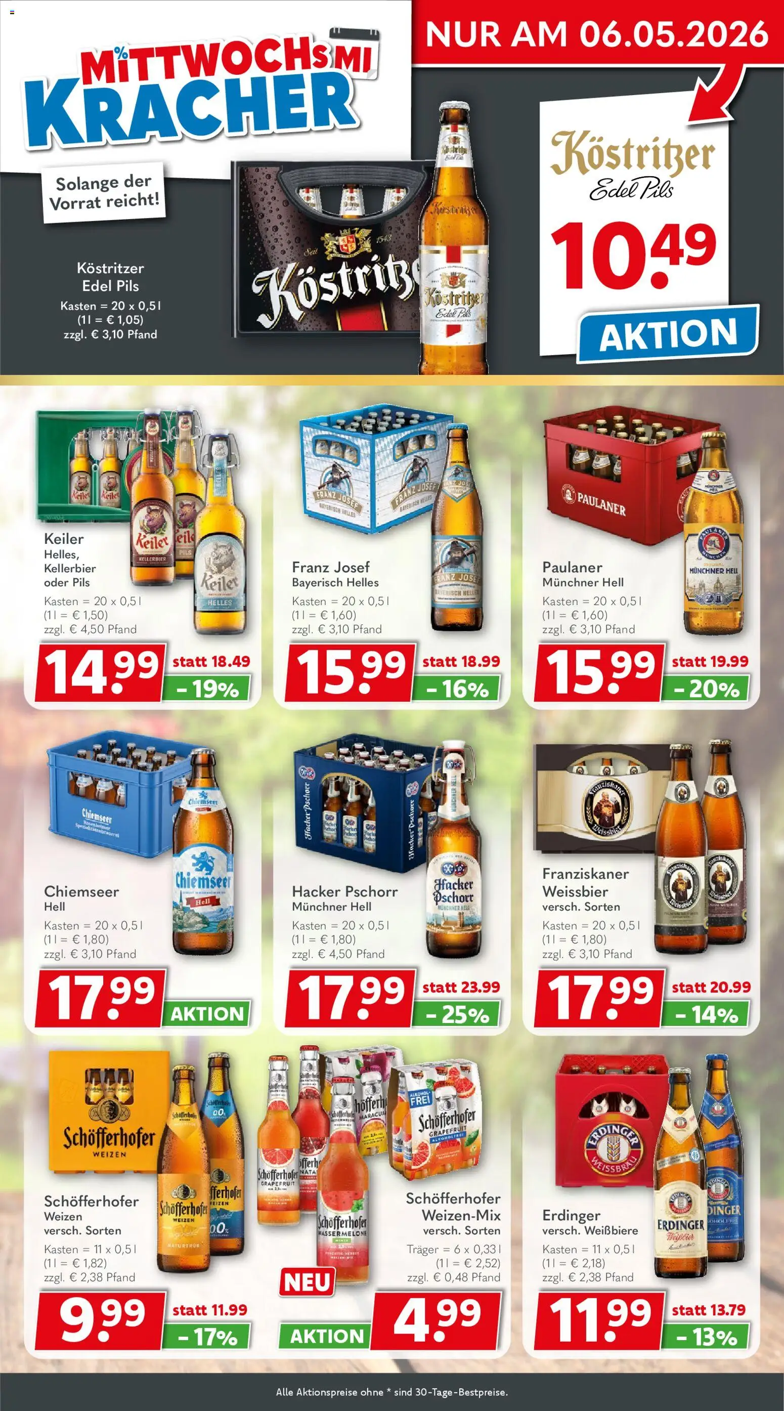 Getränkeland Prospekt 	 – gültig ab 27.04.2026 | Seite: 3 | Produkte: Erdinger, Weißbier, Pils, Wassermelone