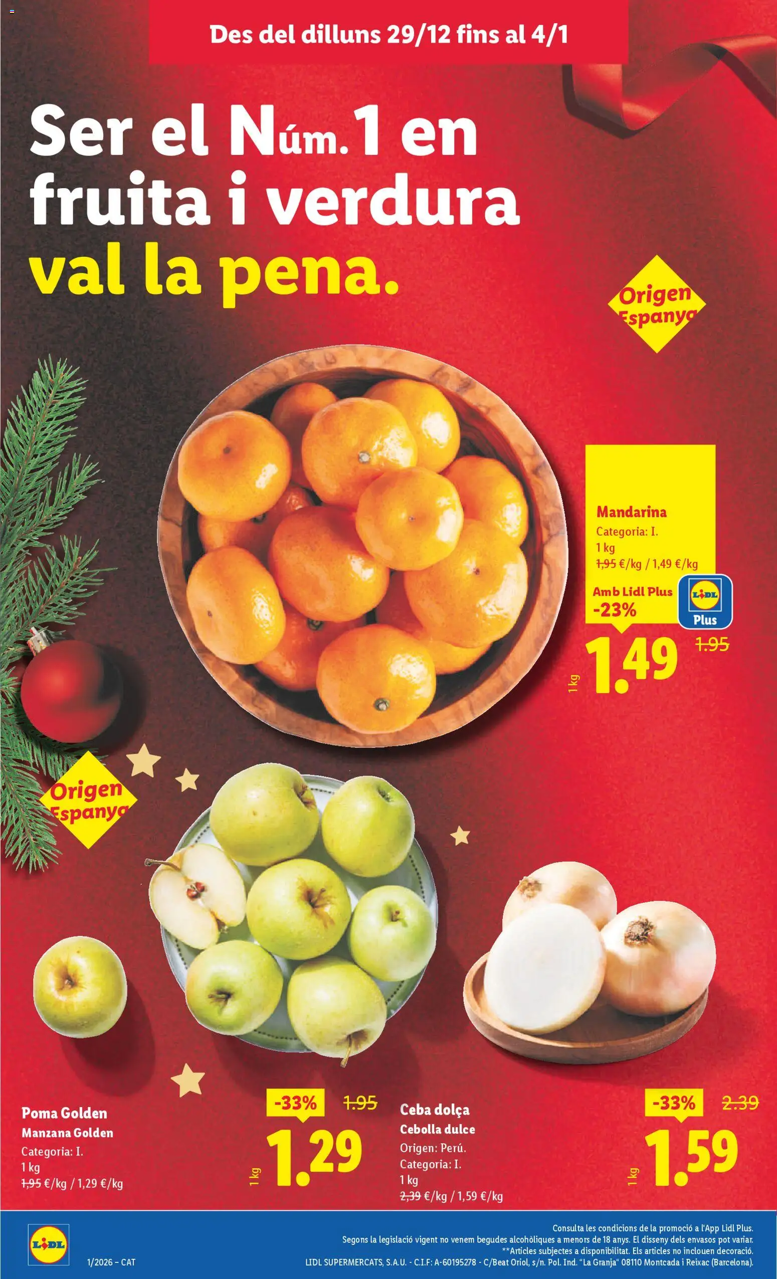 Lidl folleto │ válido desde el 29.12.2025 | Página: 2 | Productos: Manzana, Apple, Παγωμένο τσάι