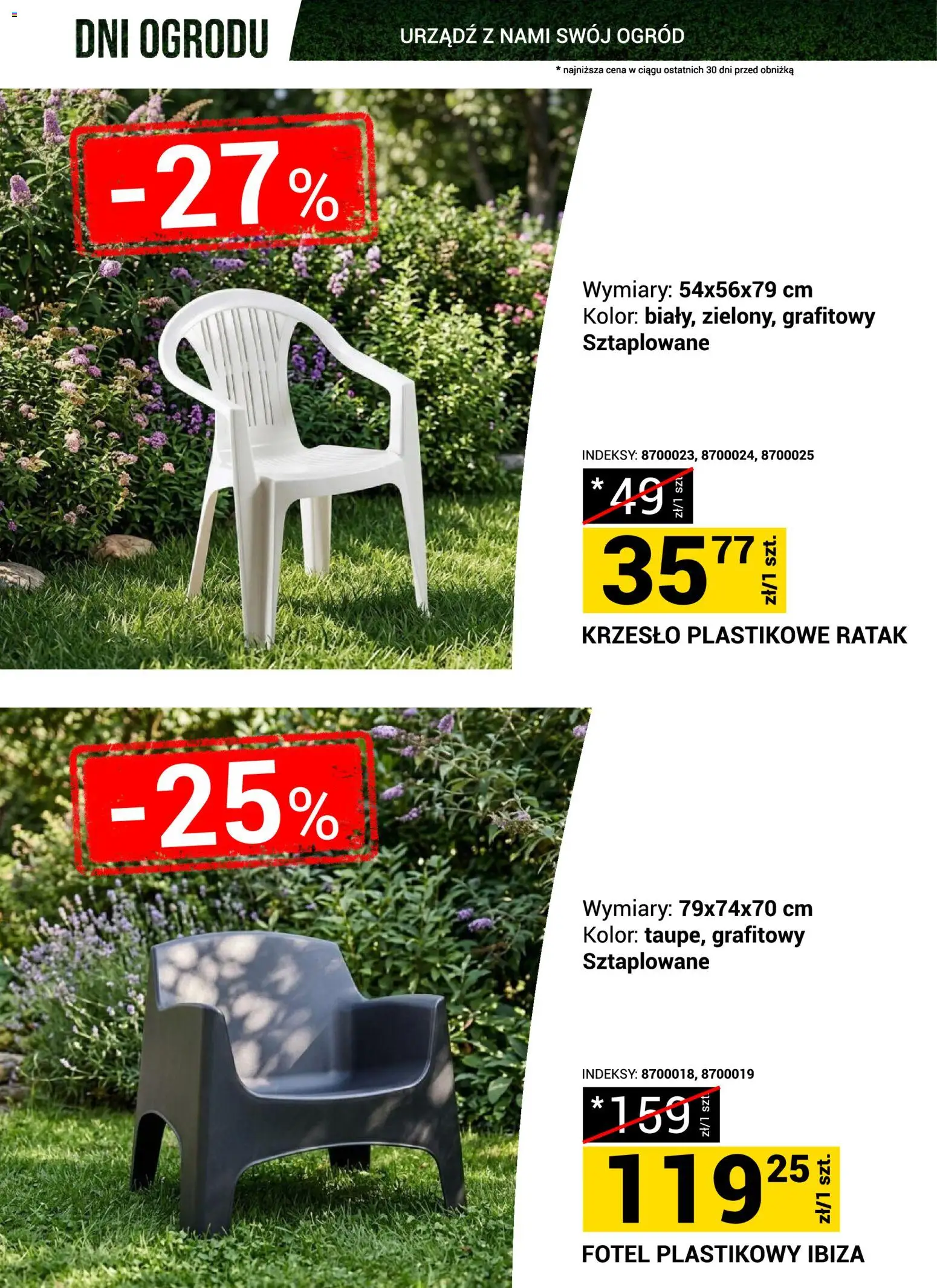 Merkury Market gazetka - Dni ogrodu od 18.04.2026 | Strona: 21 | Produkty: Fotel, Krzesło