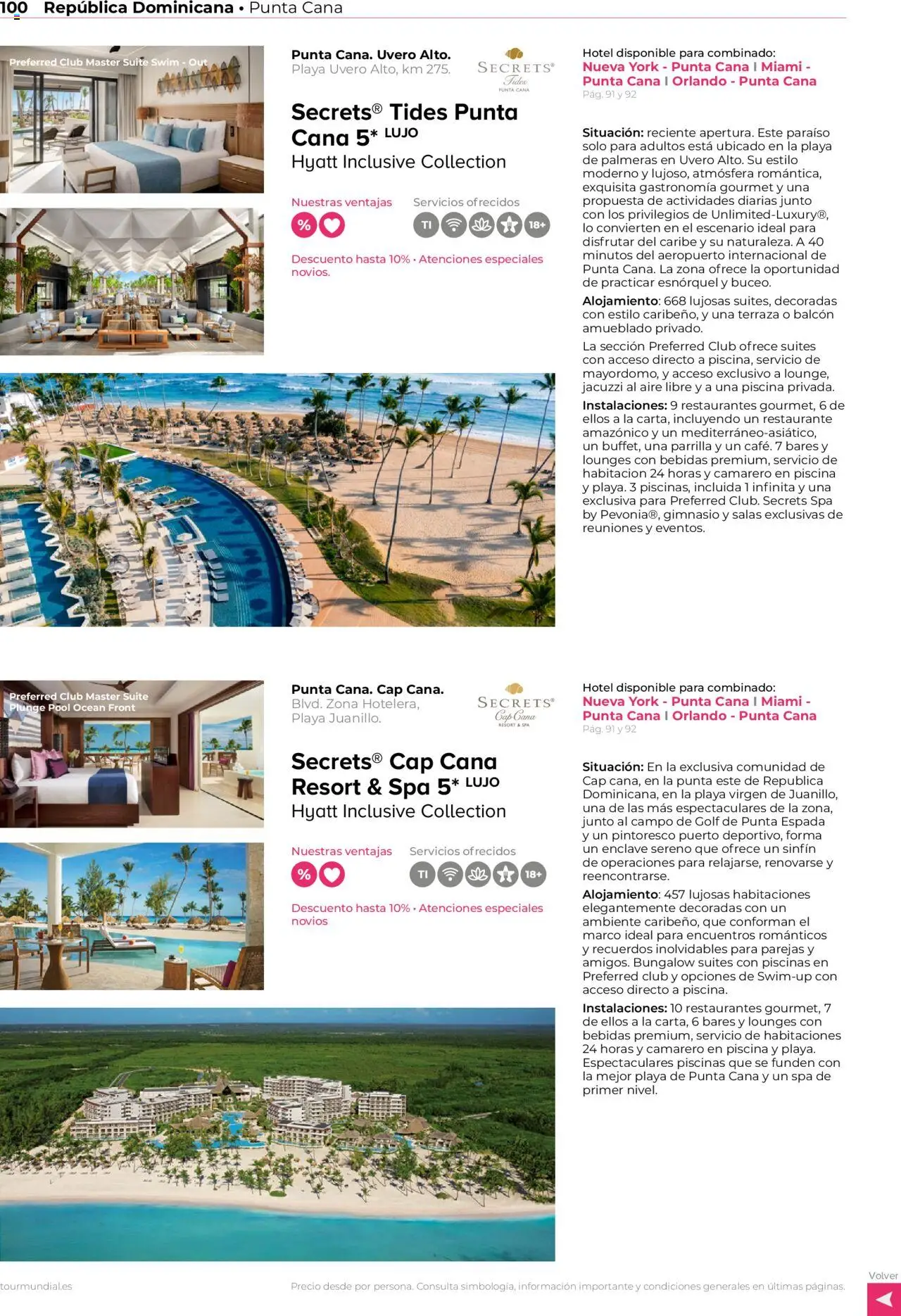 Viajes El Corte Inglés - Norteamérica y Caribe 2025 │ válido desde el 01.01.2025 | Página: 100 | Productos: Palmeras, Marco, Parrilla