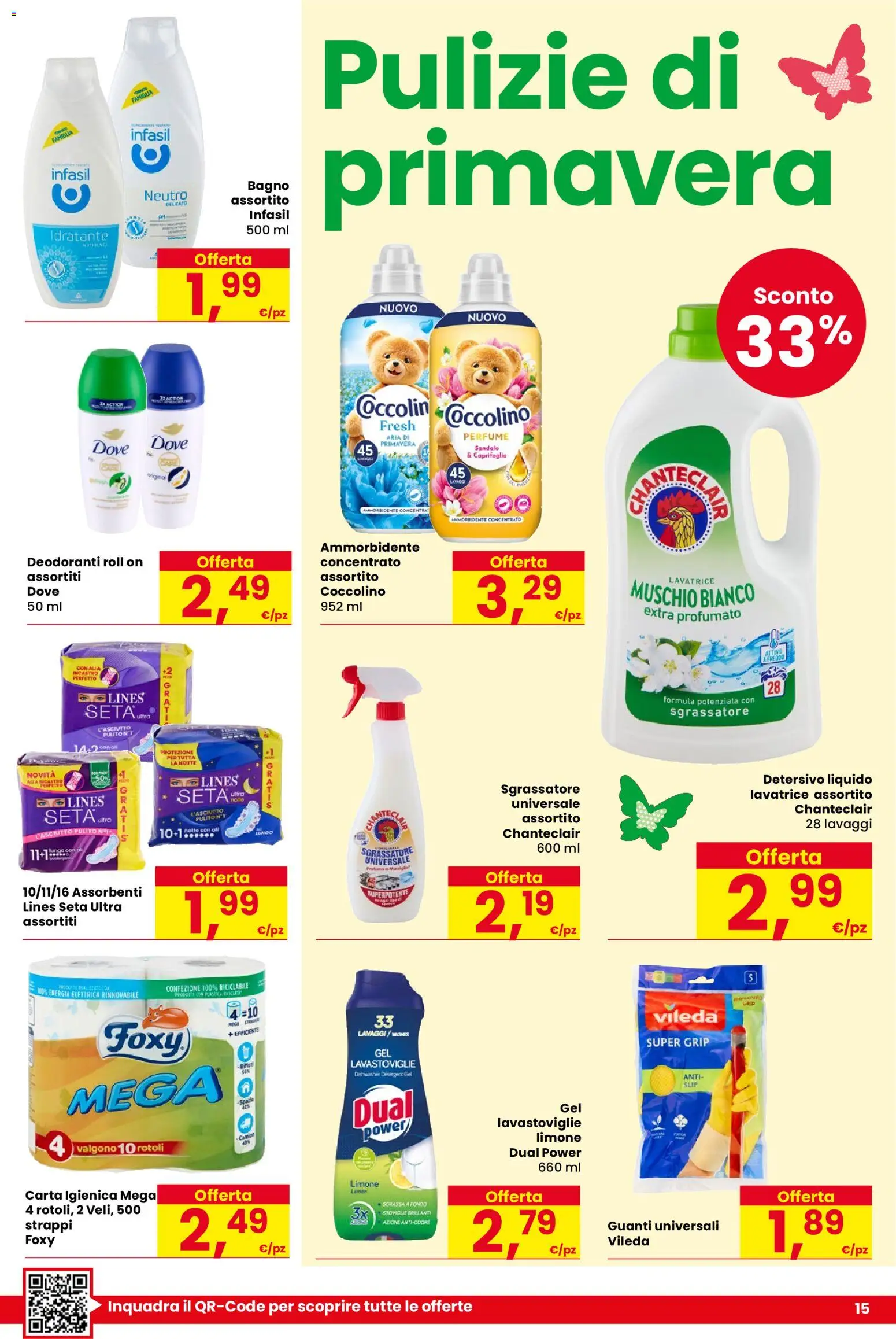 Volantino Despar del 09.04.2026 | Pagina: 15 | Prodotti: Ammorbidente, Tè, Lavatrice, Lavastoviglie