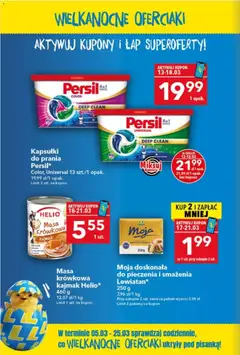 Pogląd oferty "Lewiatan gazetka - Wielkanocne Oferciaki II" - ważna od 05.03.2026 | Strona: 2 | Produkty: Persil, Kajmak, Kapsułki do prania