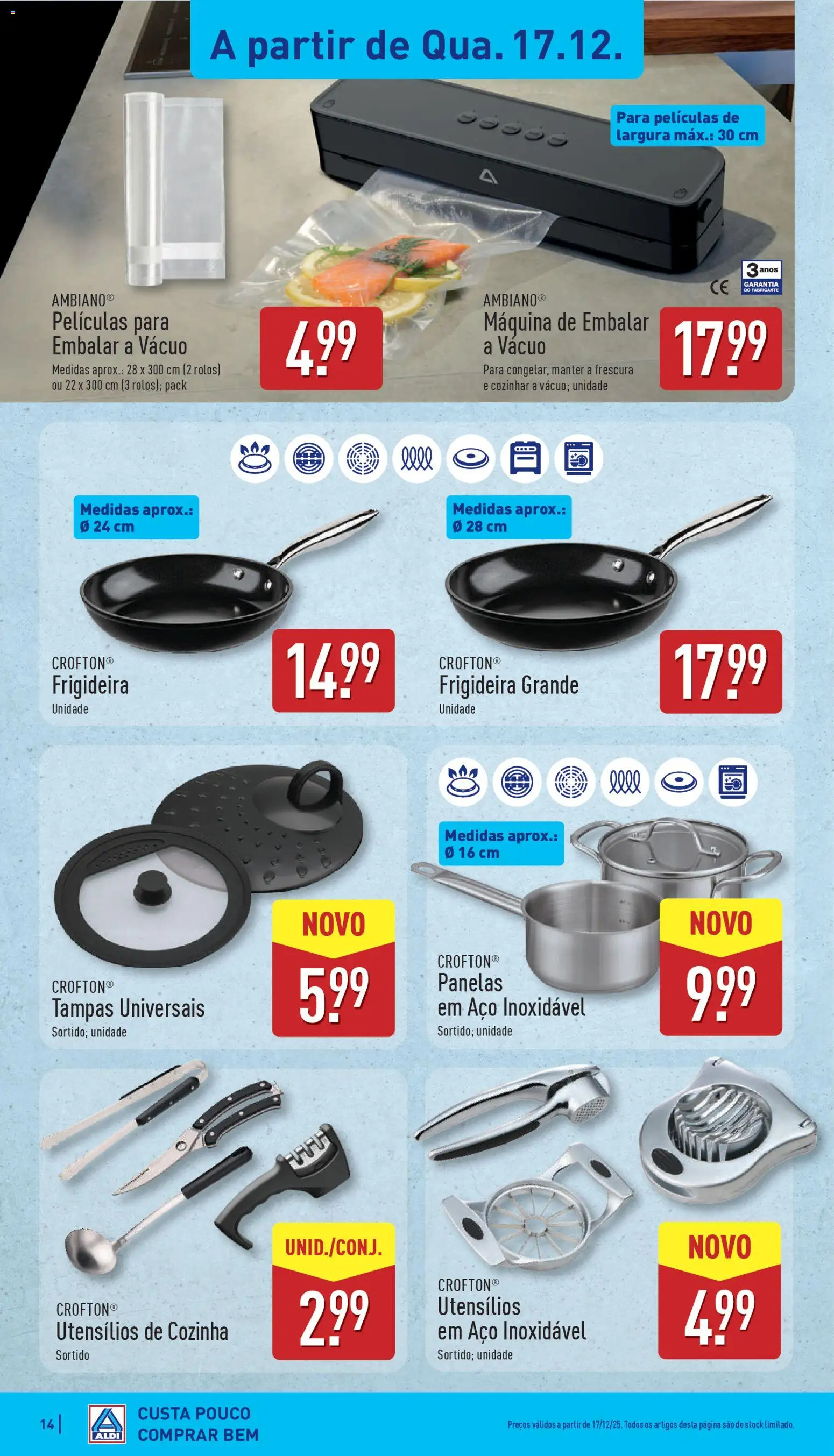 Aldi folheto │ válido de 15.12.2025 | Página: 14 | Produtos: Frigideira