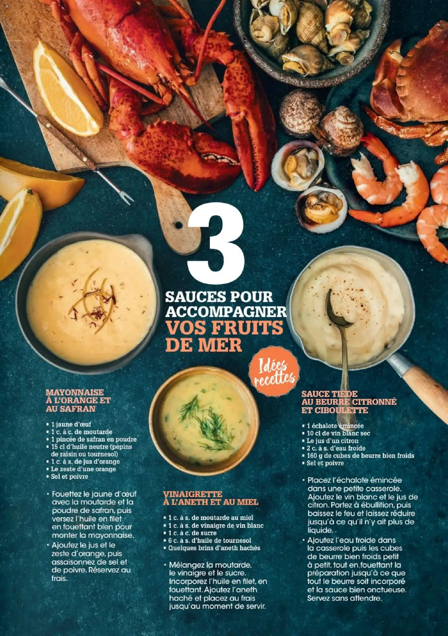 {H1} | Page: 19 | Produits: Fruits de mer, Citron, Casserole, Mayonnaise