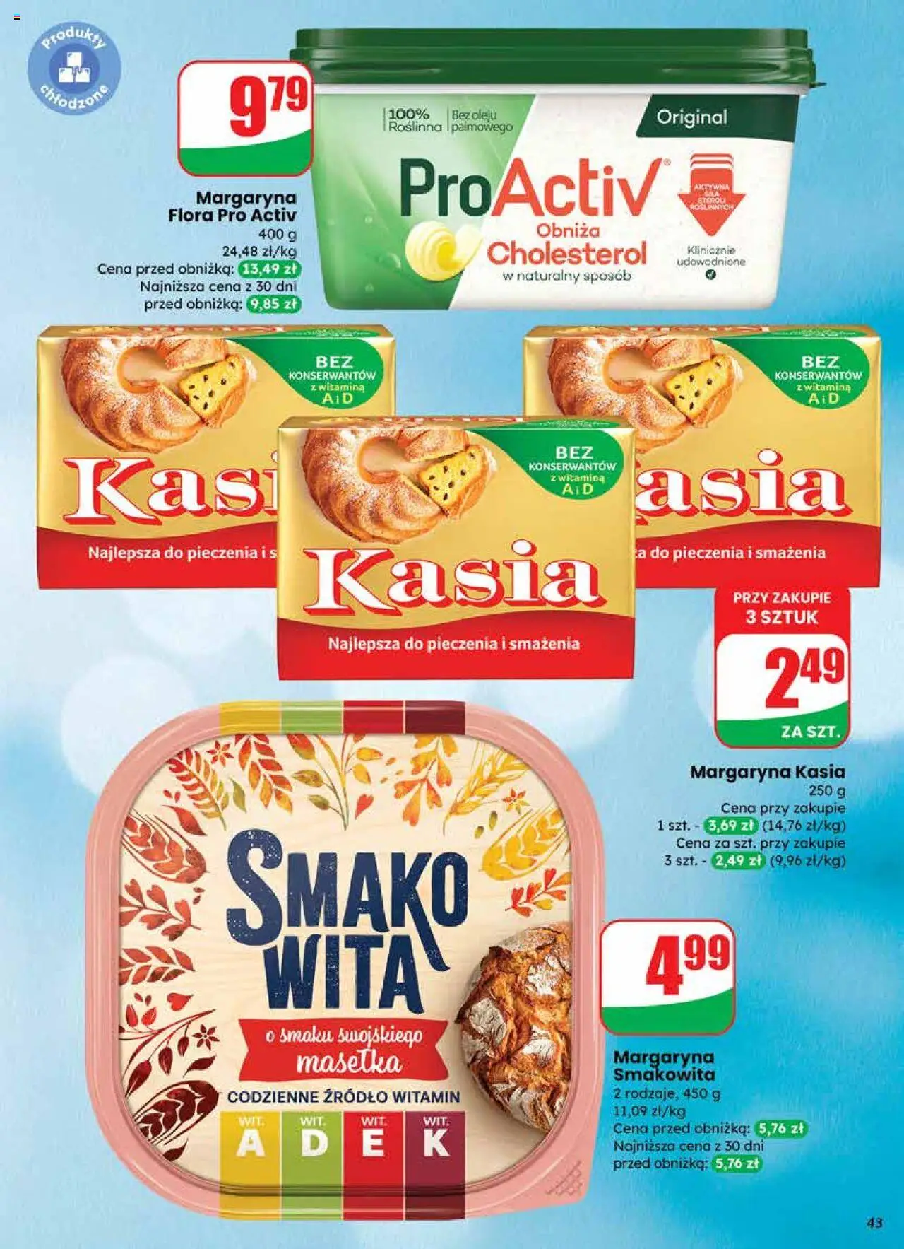 Dino Gazetka od 24.09.2025 | Strona: 43 | Produkty: Margaryna kasia, Margaryna