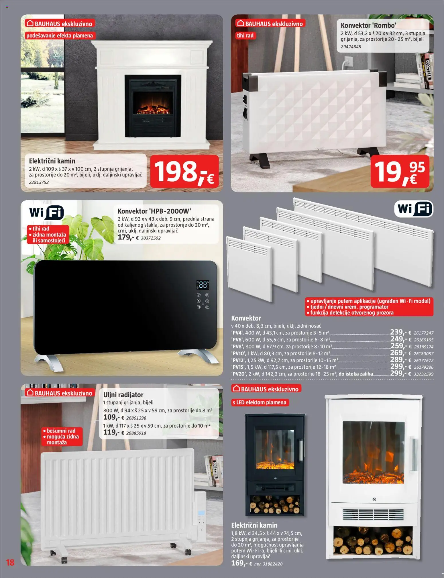 Bauhaus katalog | vrijedi od 01.12.2025 | Stranica: 18 | Proizvodi: Radijator, Kamin