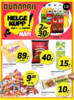 Forhåndsvisning av Bunnpris kundeavis gyldig fra 02.01.2026