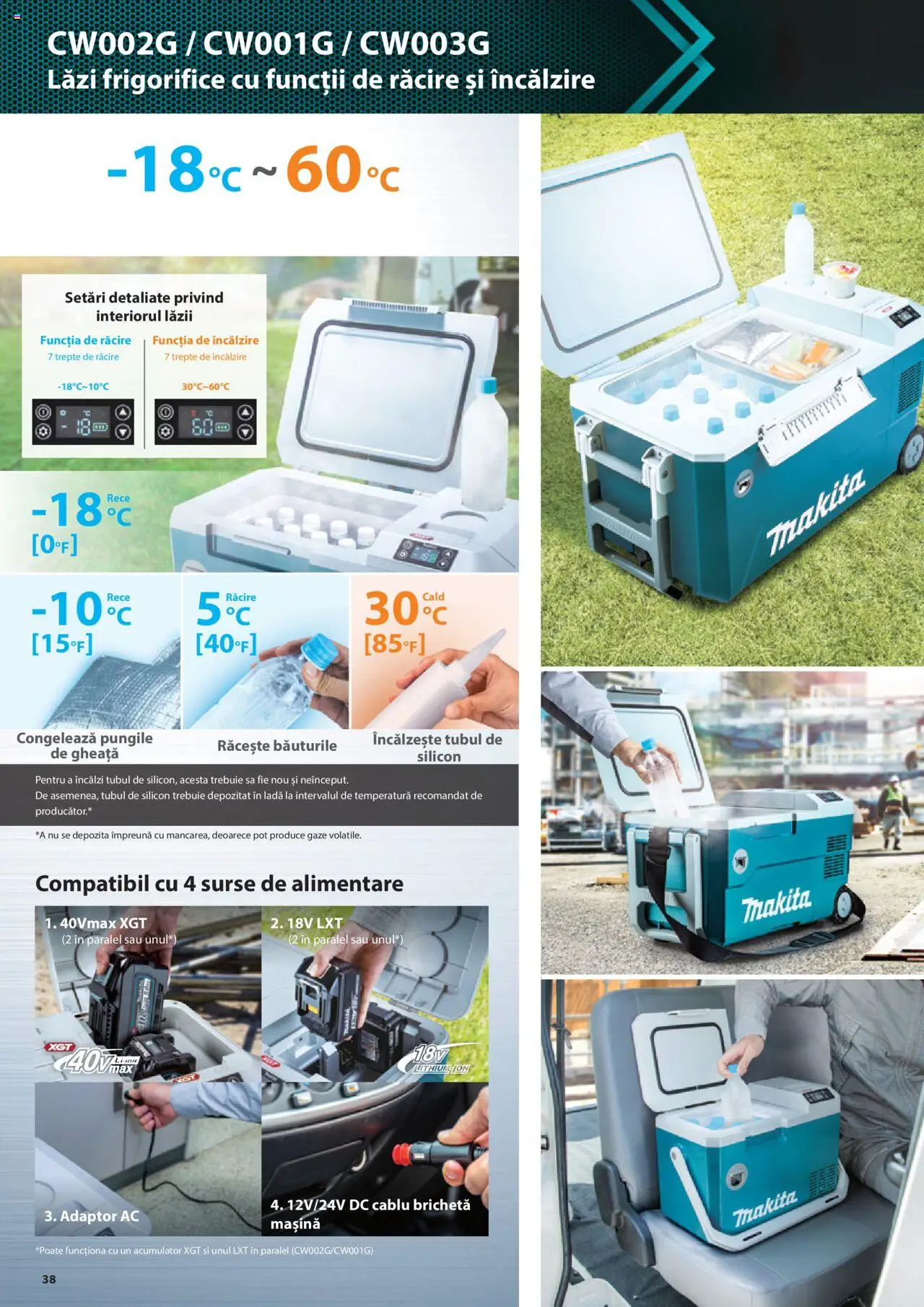 Makita catalog - Masini profesionale Makita XGT – valabil de la 20.06.2024 | Pagină: 38