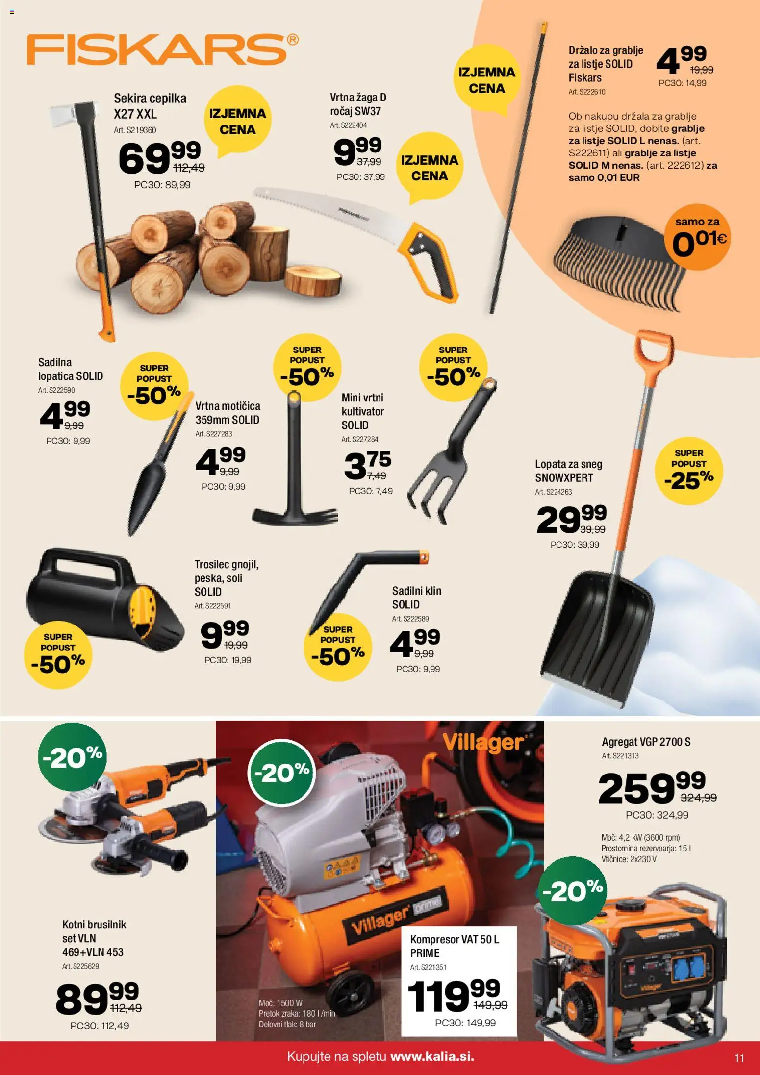 Novi Kalia katalog ponudbe – veljaven od 10.11.2025 | Stran: 11 | Izdelki: Brusilnik