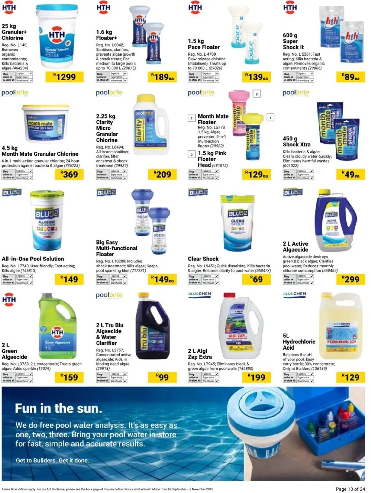 New Builders catalogue – valid from 16.09.2025 | Page: 13 | Products: Water