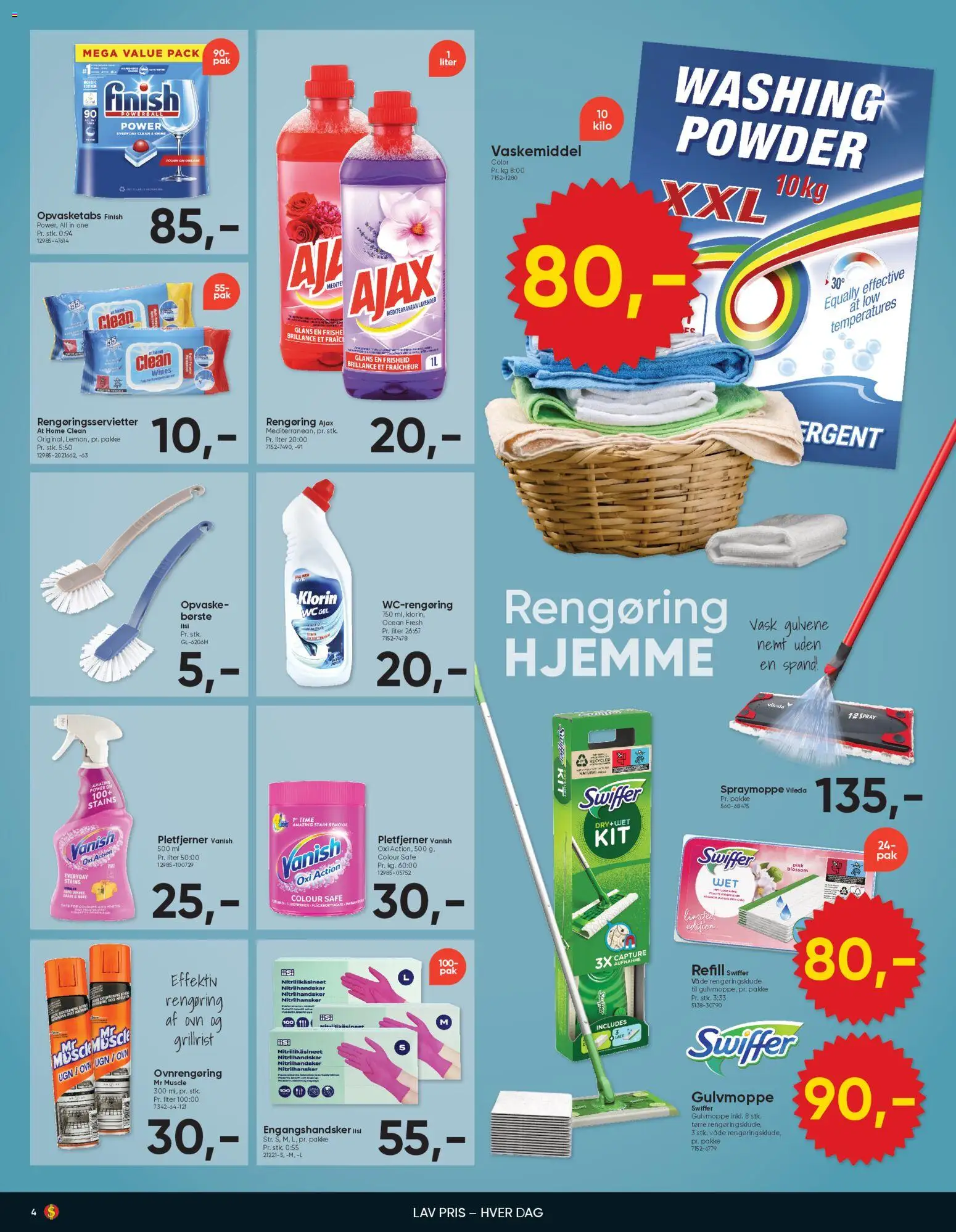 Bigdollar tilbudsavis – gyldig fra 30.01.2026 | Side: 4 | Produkter: Børste, Pletfjerner, Rengøringsklude, Ovn