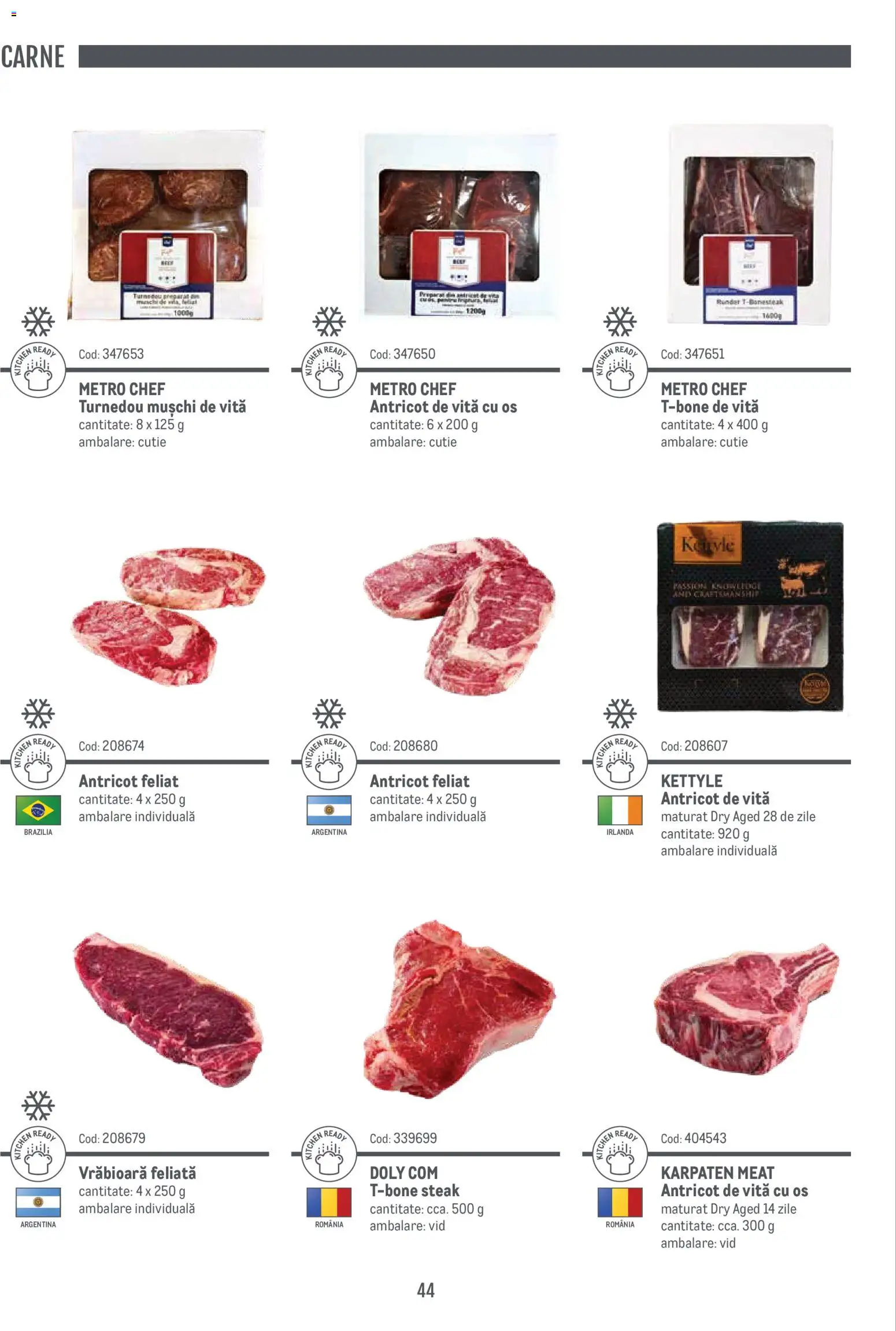 Noul catalog Metro – valabil de la 14.11.2024 | Pagină: 44 | Produse: Yağ sökücü, Cutie