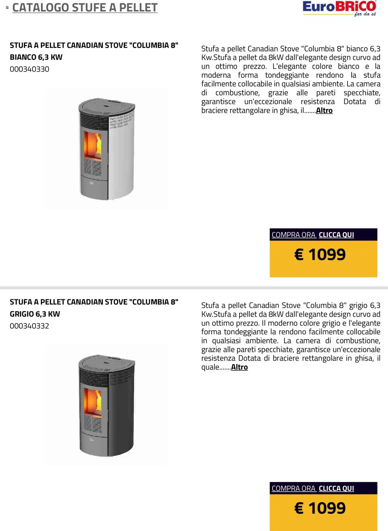 Volantino Eurobrico del 23.07.2025 | Pagina: 7 | Prodotti: Pellet, Stufa a pellet, Stufa