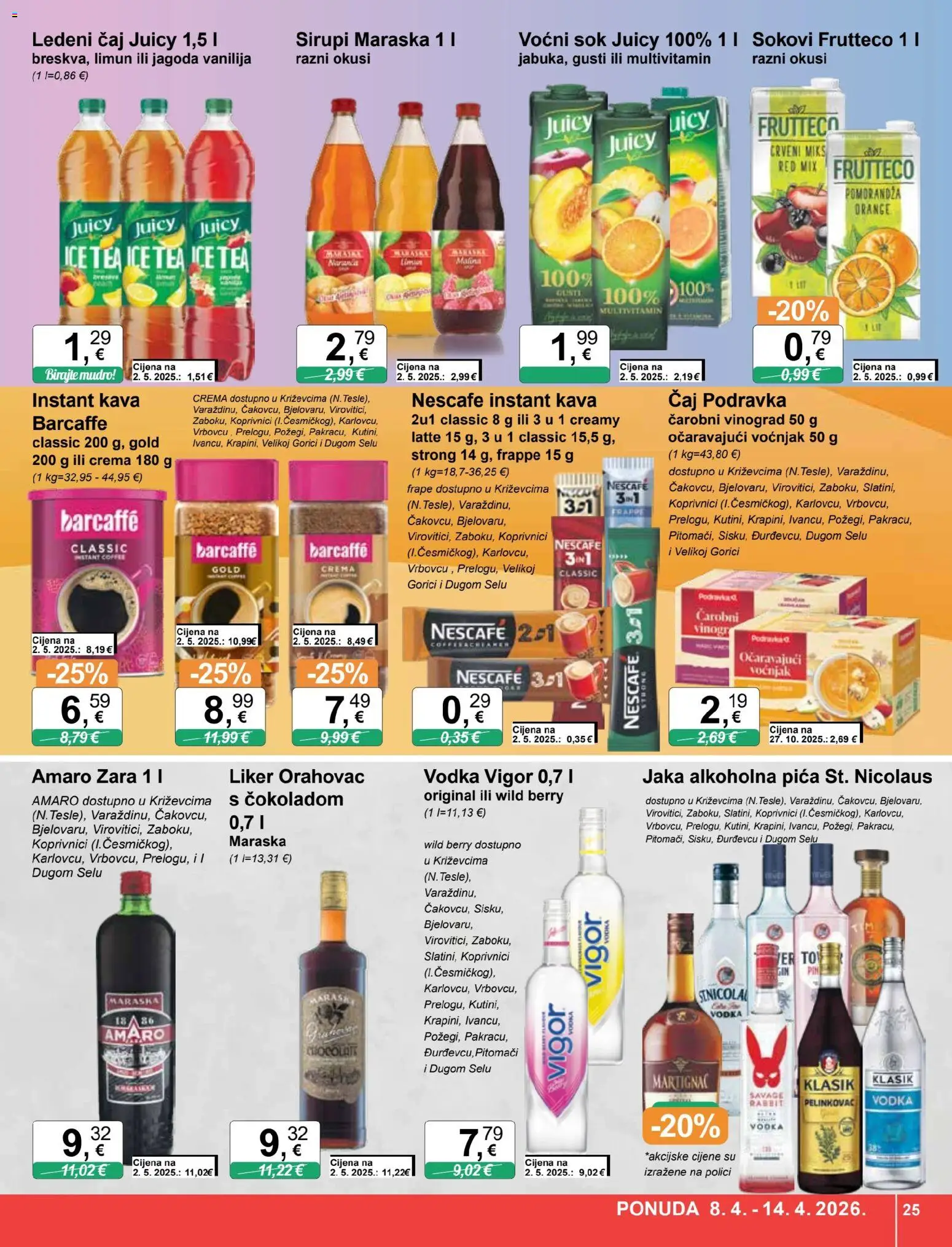 KTC katalog | vrijedi od 08.04.2026 | Stranica: 25 | Proizvodi: Kava, Ledeni čaj, Čaj, Limun
