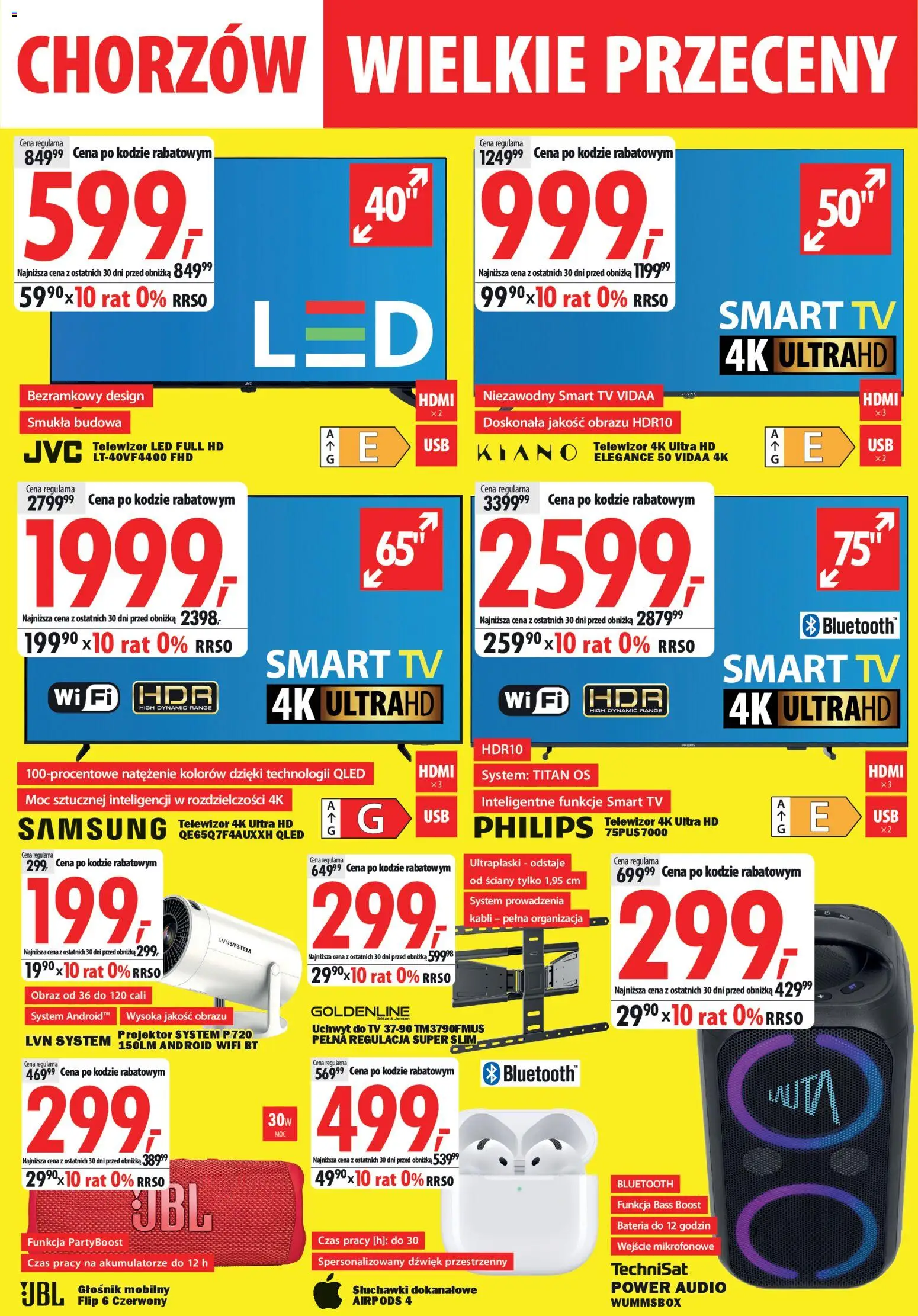 Mediaexpert Gazetka - Wielkie przeceny Chorzów od 29.01.2026 | Strona: 2 | Produkty: Audio, Słuchawki, Głośnik, Bateria