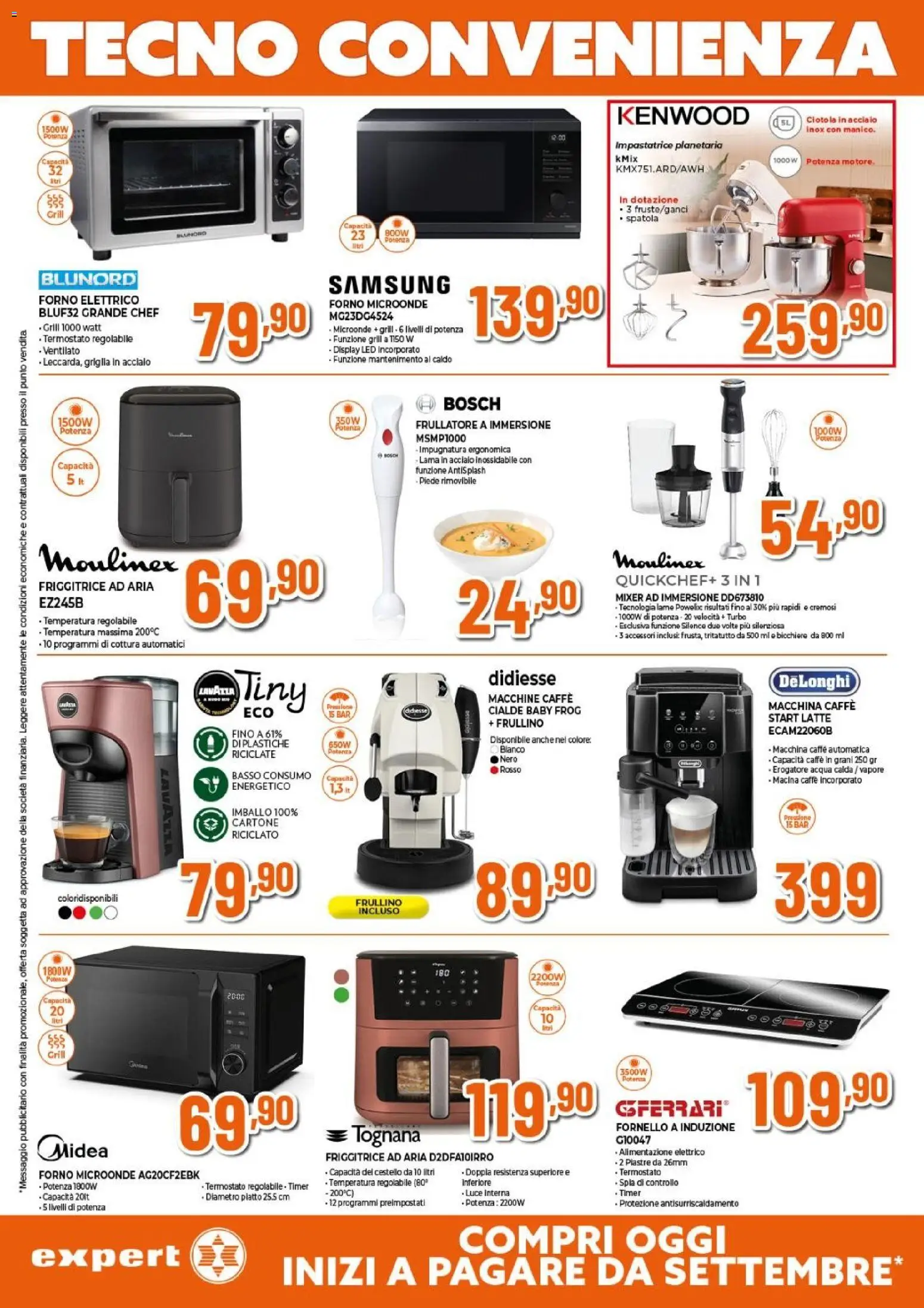 Volantino Expert del 26.03.2026 | Pagina: 18 | Prodotti: Friggitrice ad aria, Tritatutto, Macina, Friggitrice