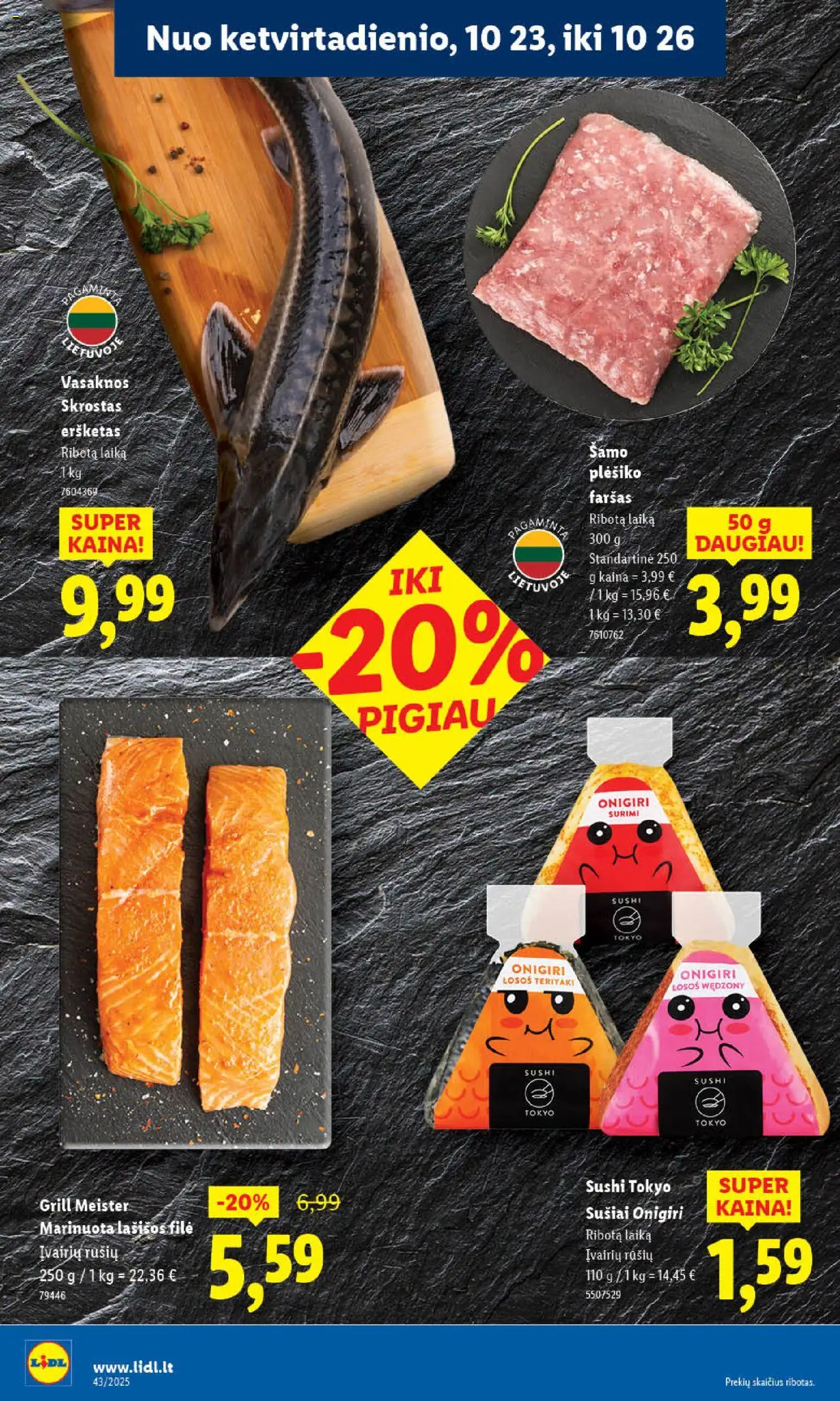 LIDL akcijos nuo 20.10.2025 | Puslapis: 56 | Prekių: Lašišos