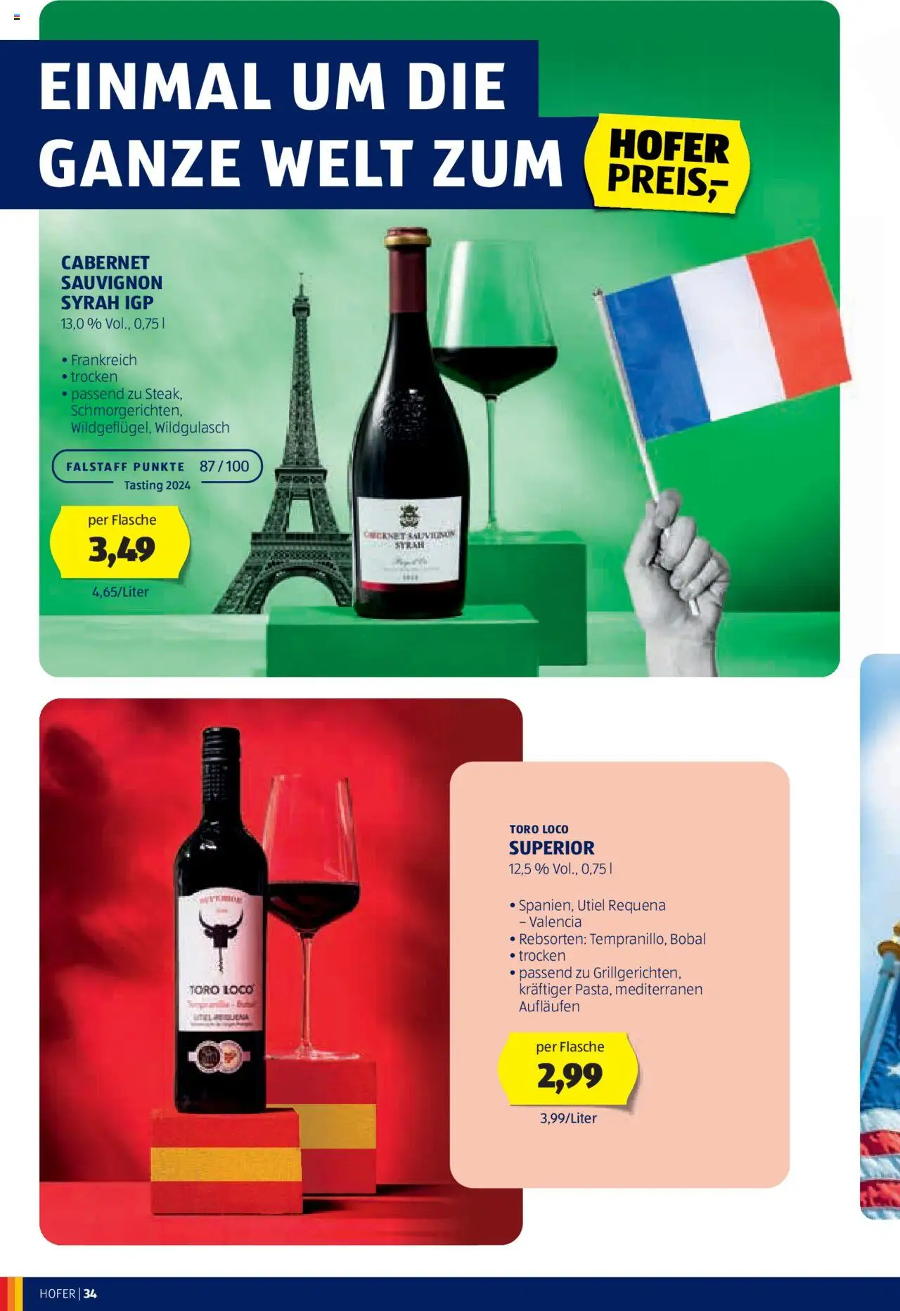 Hofer Wein-Magazin gültig ab 16.10.2024 | Seite: 34