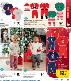 Carrefour - Folder - Voorbeeld van een folder van Carrefour, geldig van 12.11.2025 | Pagina: 35 | Producten: Trui, Was, Broek, Pyjama