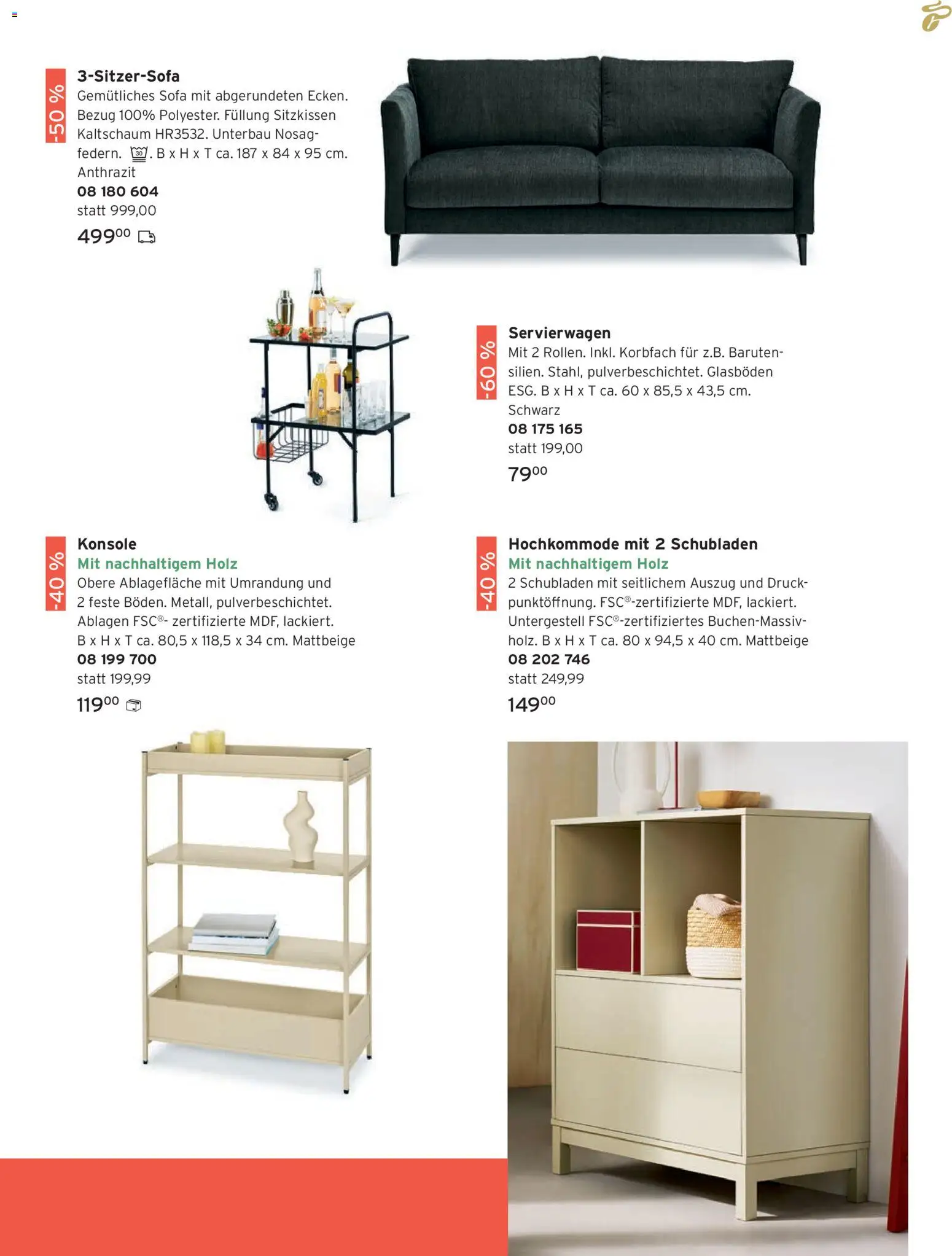 Prospekt Tchibo – gültig ab 01.01.2026 | Seite: 151 | Produkte: Sofa, Servierwagen