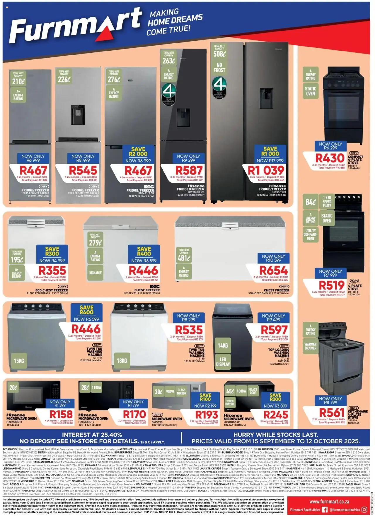 New Furnmart catalogue – valid from 15.09.2025 | Page: 8 | Products: Case, Utility, TV, Chest freezer