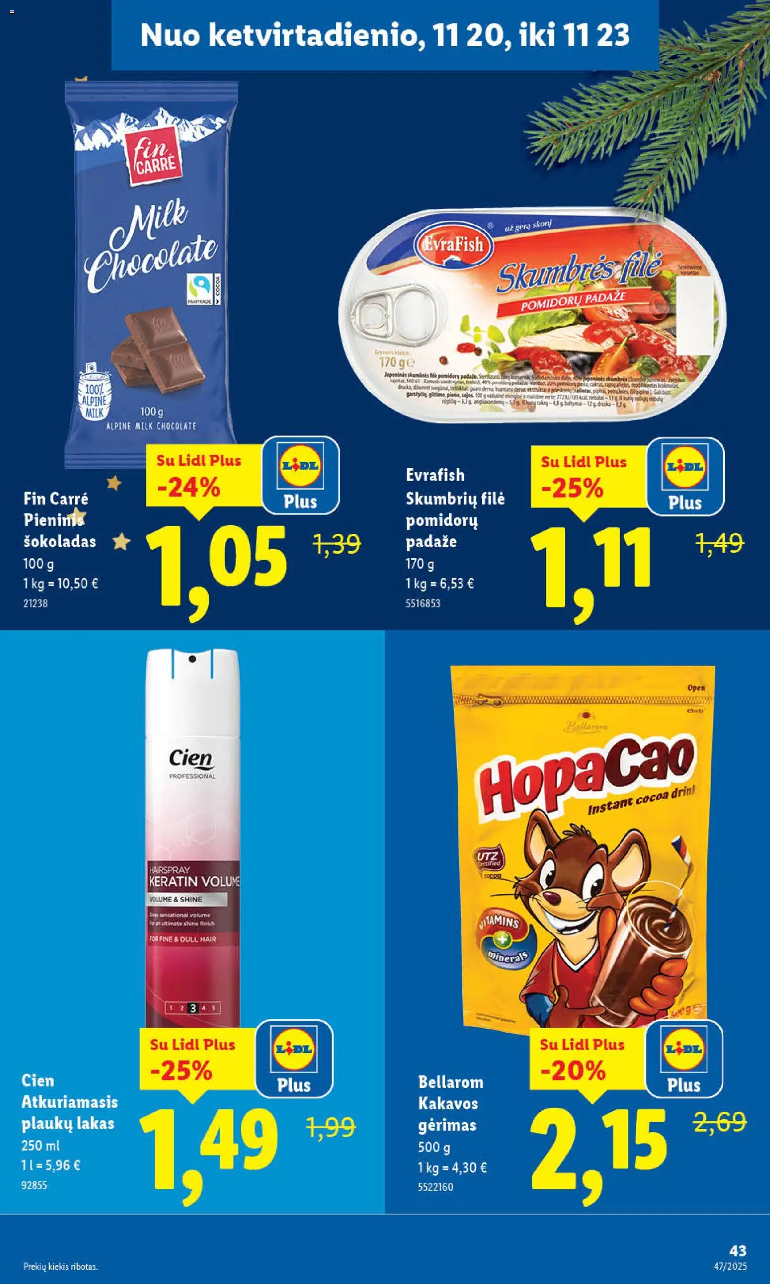 LIDL akcijos nuo 20.11.2025 | Puslapis: 11 | Prekių: Šokoladas